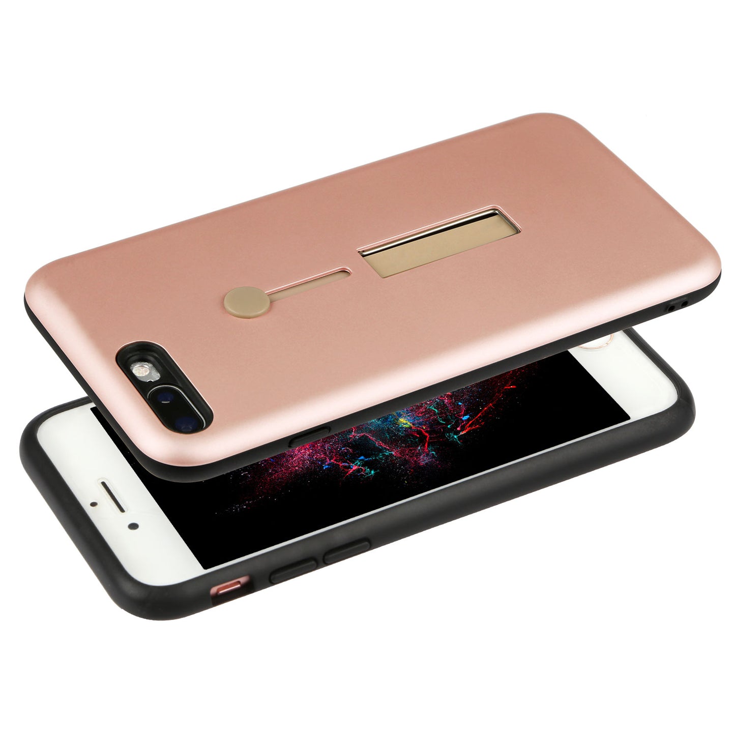Rugged Slim Snap-on iPhone 8 Plus Case with Stand