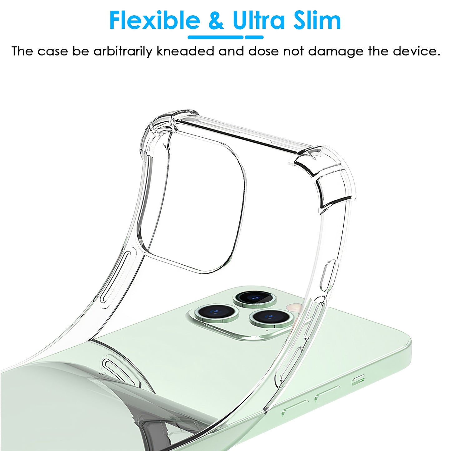 ShockproofÊClear Phone Case Soft TPU Transparent Phone Cover Anti-Shock Ultra-Thin Phone Case Cover Fit for iPhone 14/14Plus/14Pro/14Pro Max/13/13Pro/