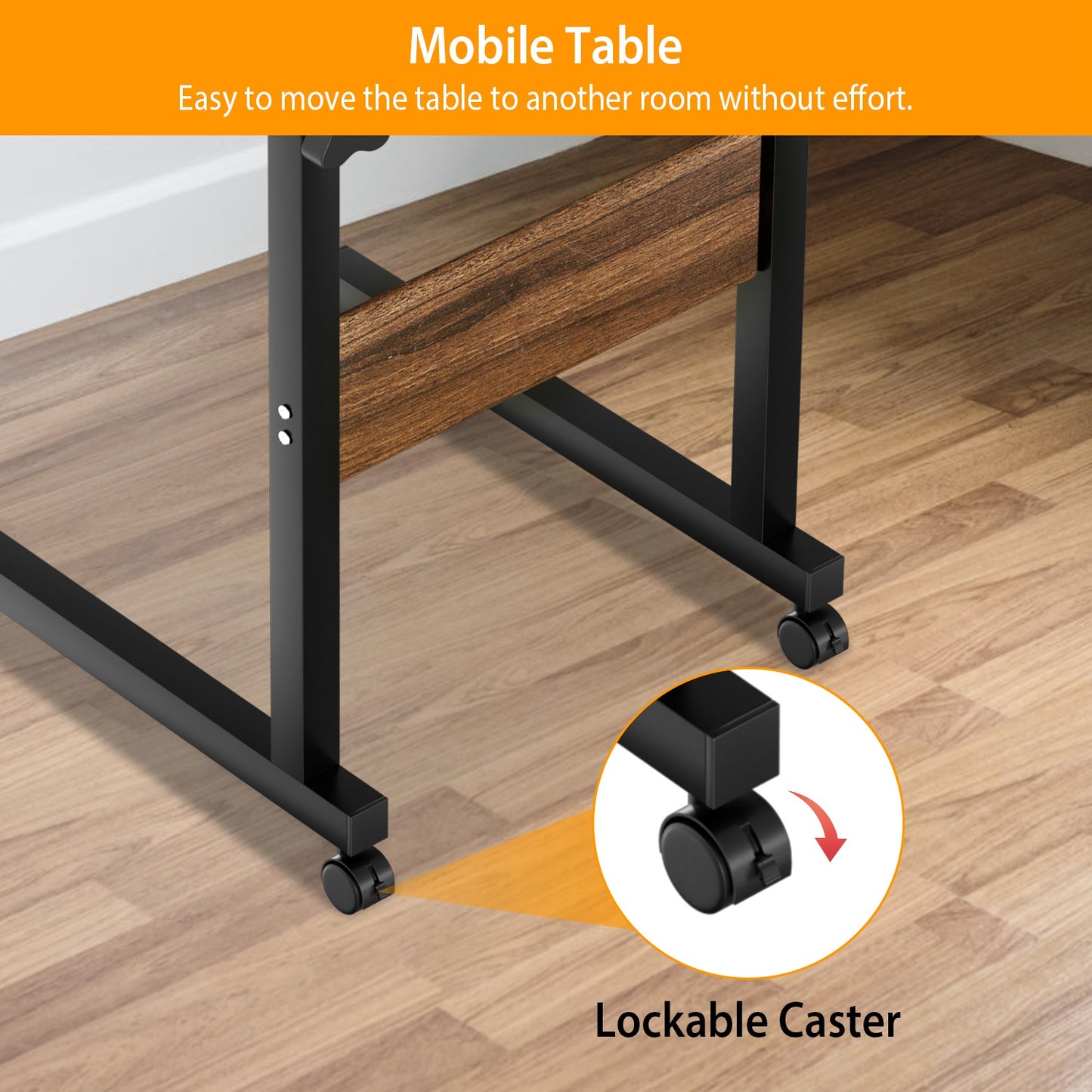 C Side Table Laptop Table Small Slim Snack Side Table for Couch Bed Sofa for Small Spaces Living Room Bedroom