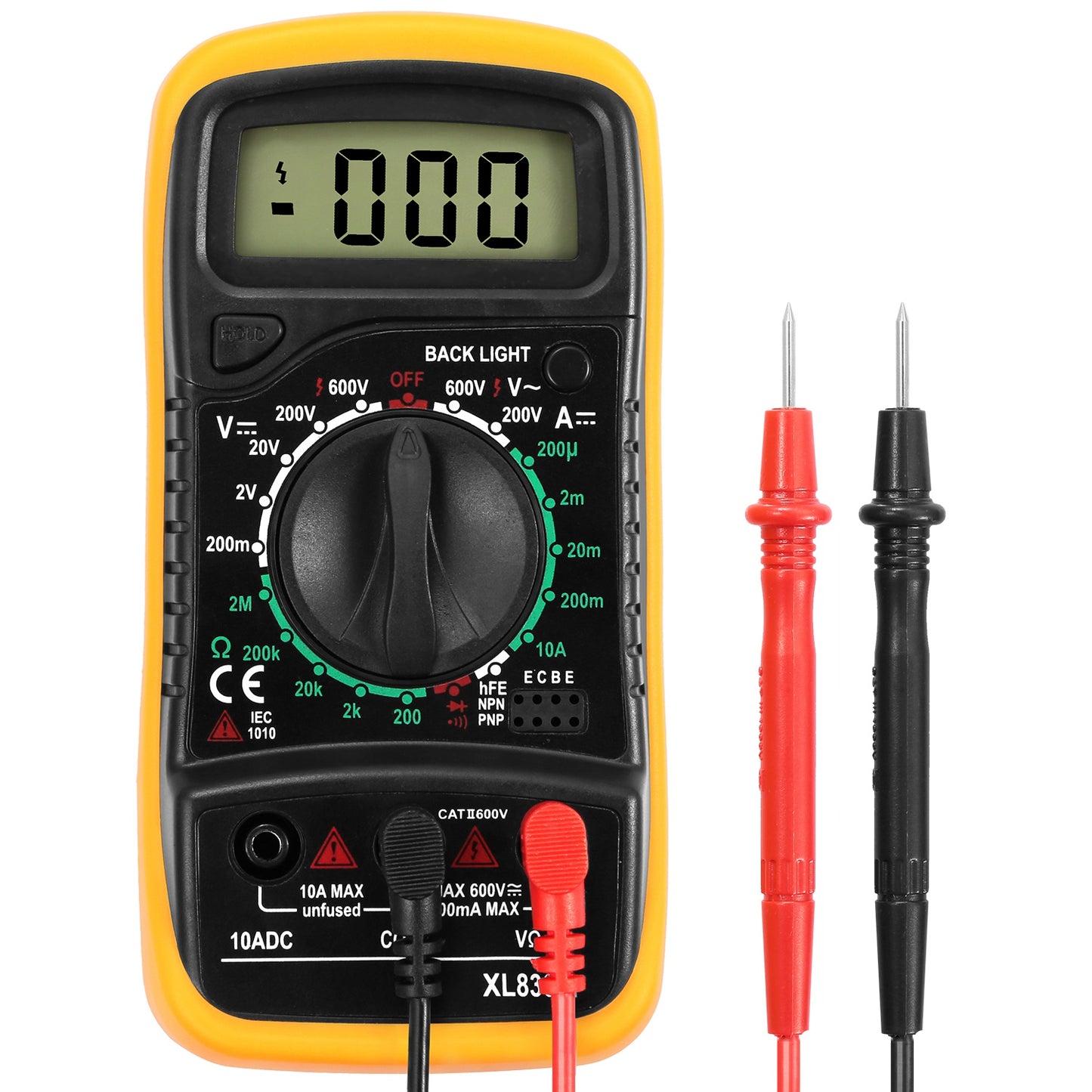 LCDÊDigital Multimeter Tester AC/DC Voltage DC Current Circuit Resistance OHM Diode