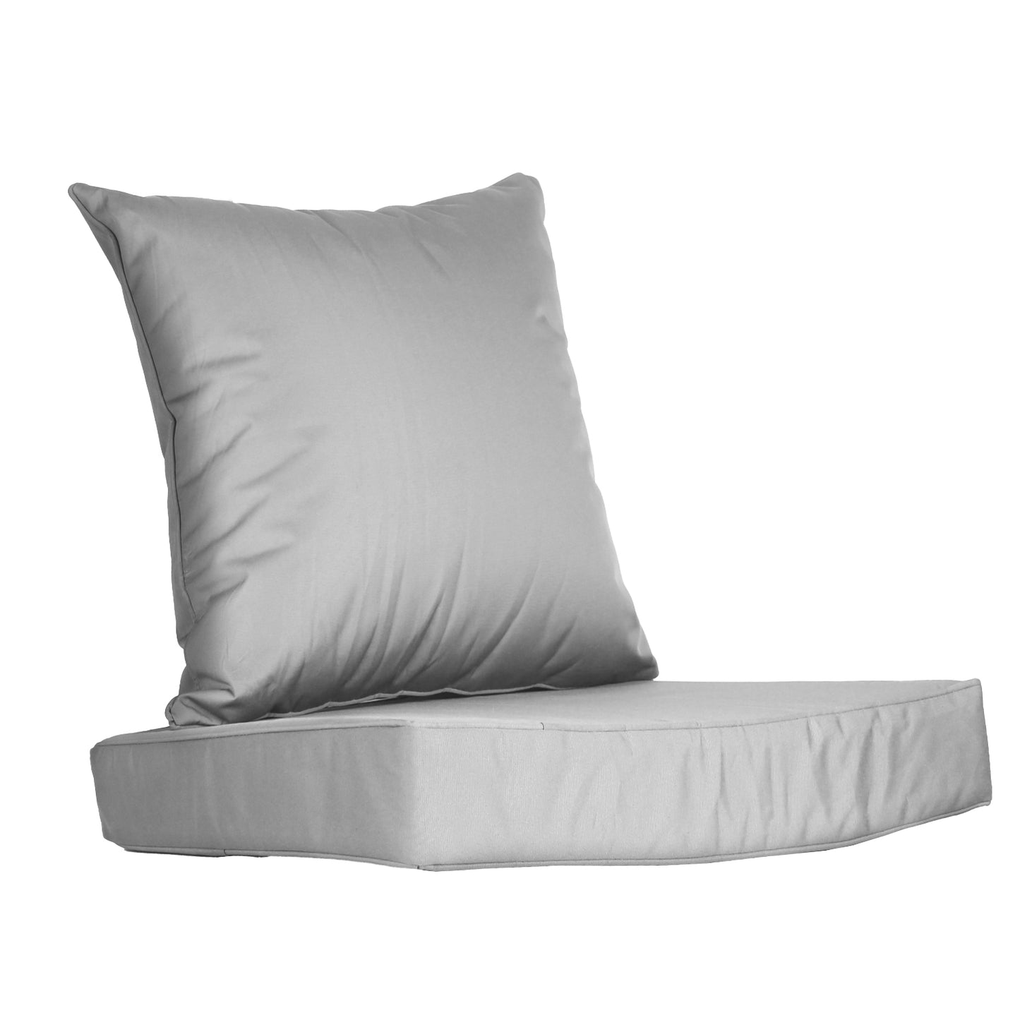 Outdoor Seat Cushion Set Waterproof Patio Furniture Cushion and Back Pillow Fade Resistant Deep SeatÊSet Chair Pad with Removable Cover for Chair Sofa