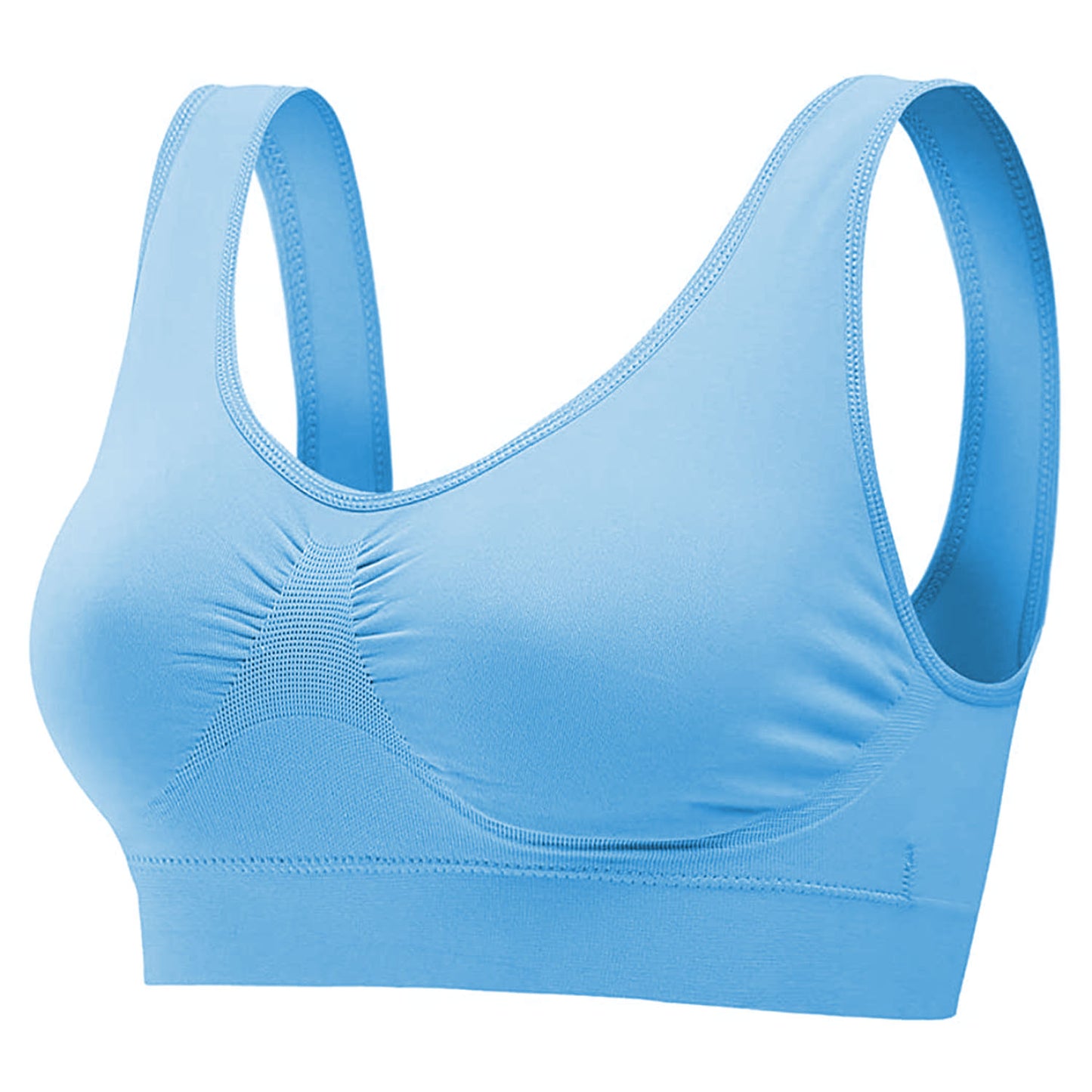 3 Pack Sport Bras For Women Seamless Wire-free Bra Light Support Tank Tops For Fitness Workout Sports Yoga Sleep Wearing