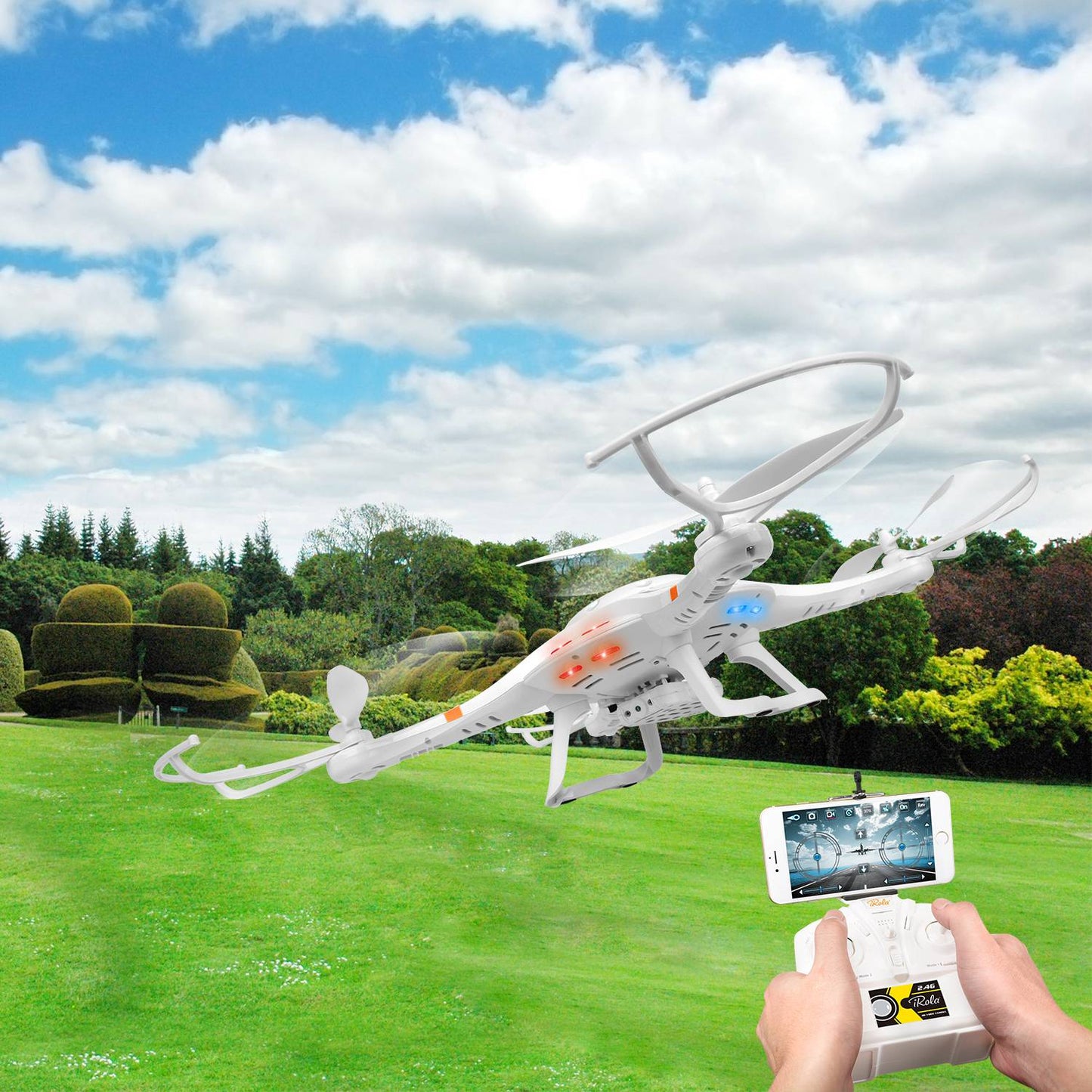 4.5 Ch 6 Axis Gyro 4 Motor 2.4Ghz RC WIFI FPV Quadcopter with HD Camera