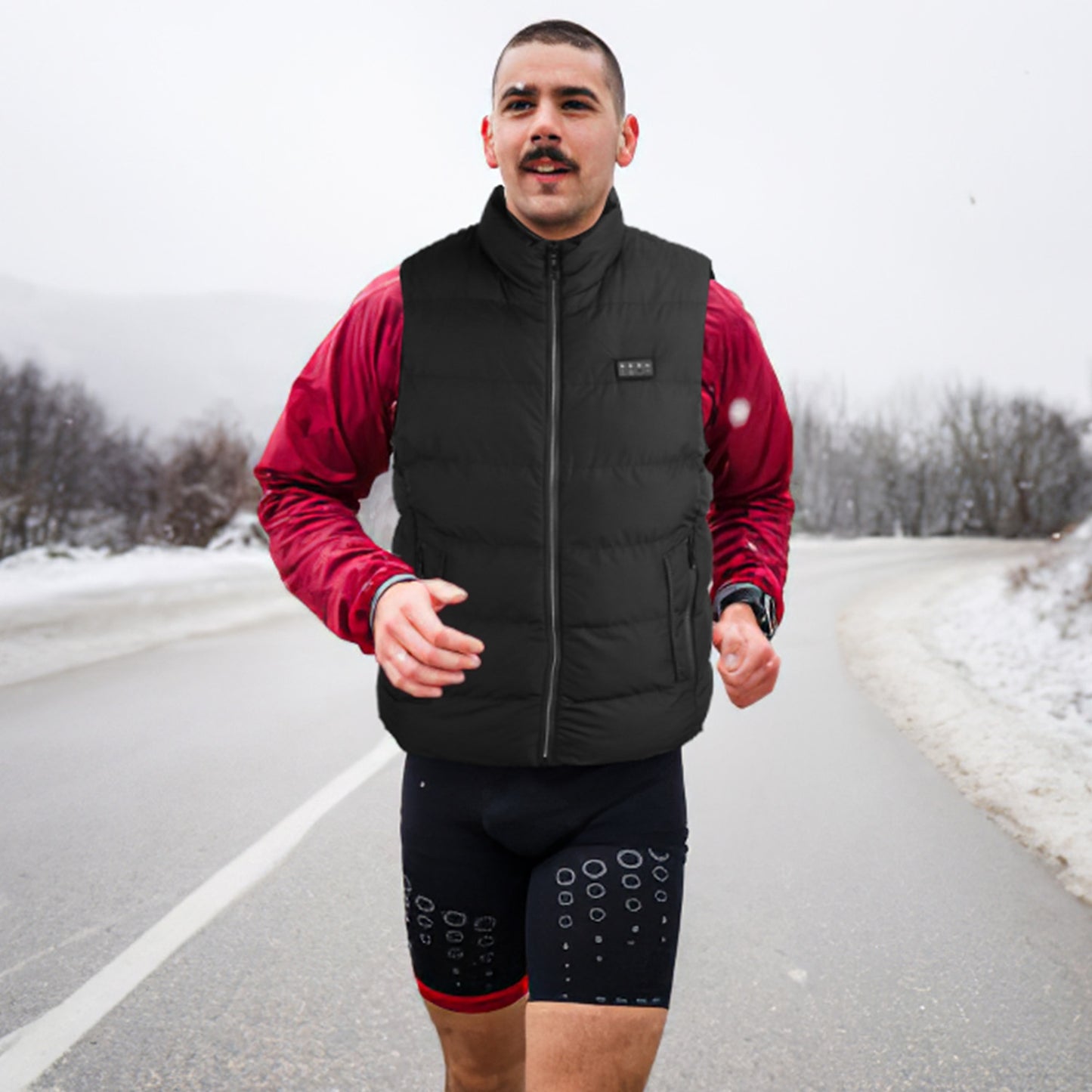 Heated Vest Men Women Heated Jacket with 23 Heating Zones 3 Heat Levels USB Powered Machine Washable for Winter Hiking Skiing Skating Outdoor Activiti