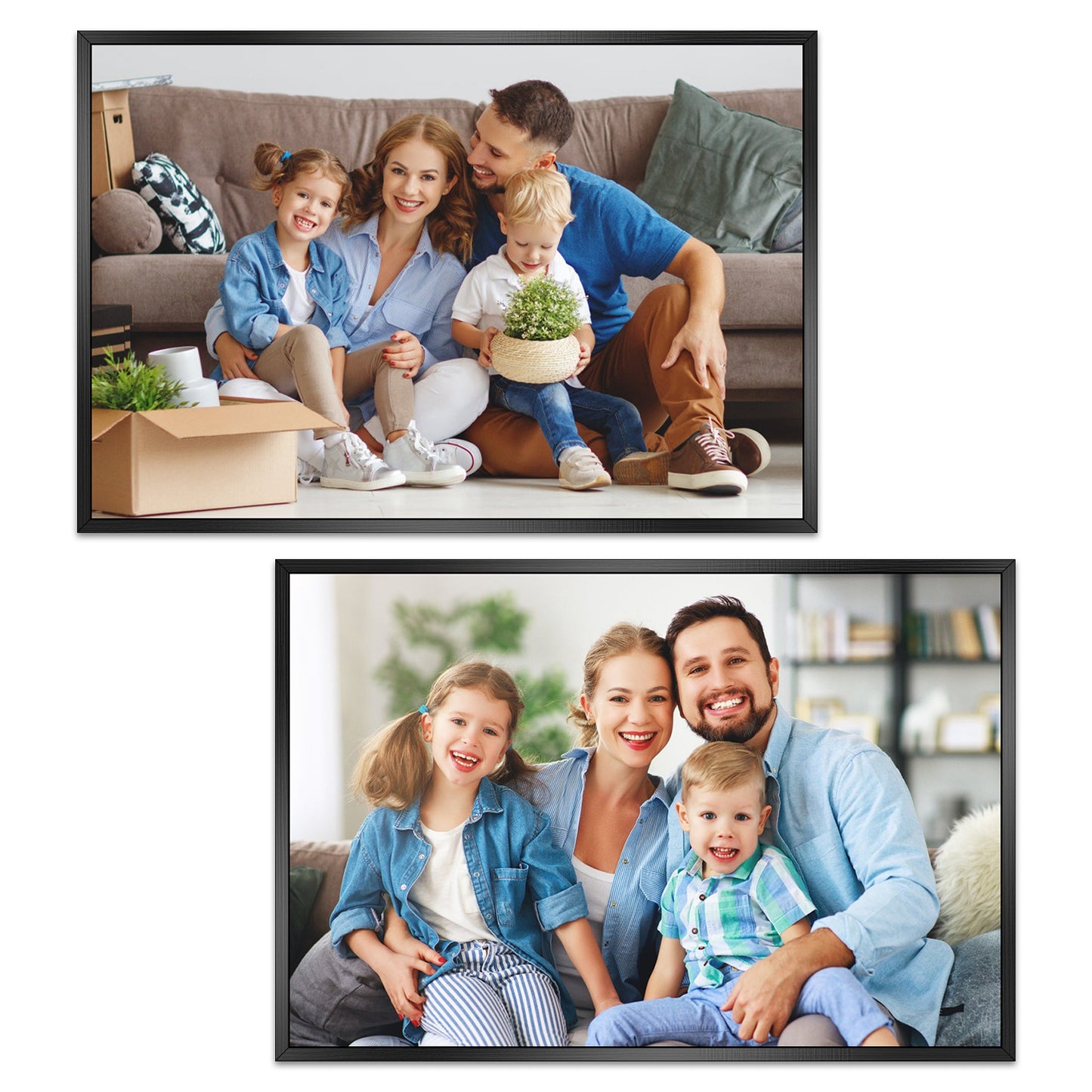2 Packs 16x24in Picture Frames Wall Gallery Photo Frame Wall Mounted Poster Display Frame for Horizontal Vertical Wall Mounted