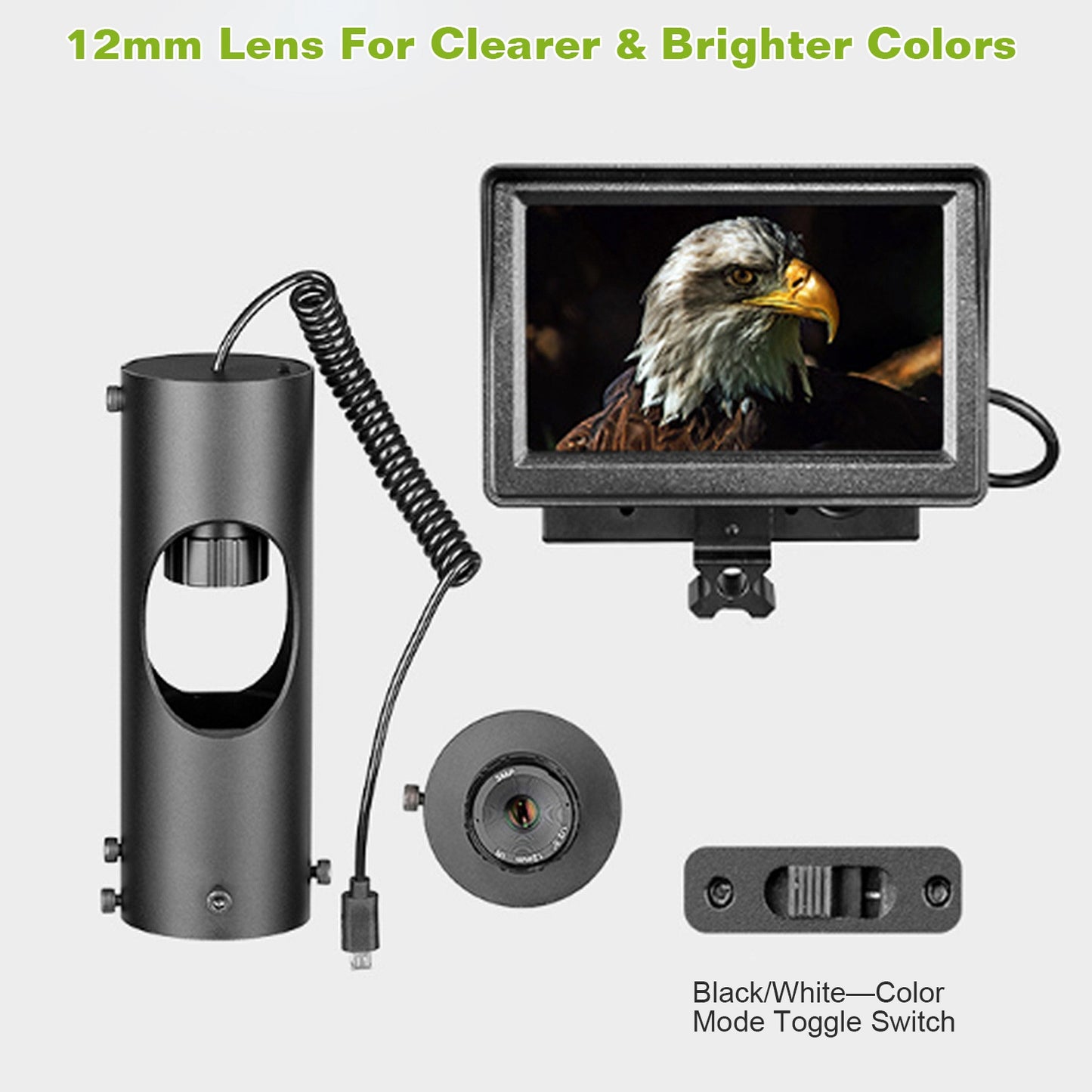 Night Vision Scope Digital Camera Infrared Rifle Scope 850nm Hunting Scope System w/ IR Torch System 5Ó Monitor