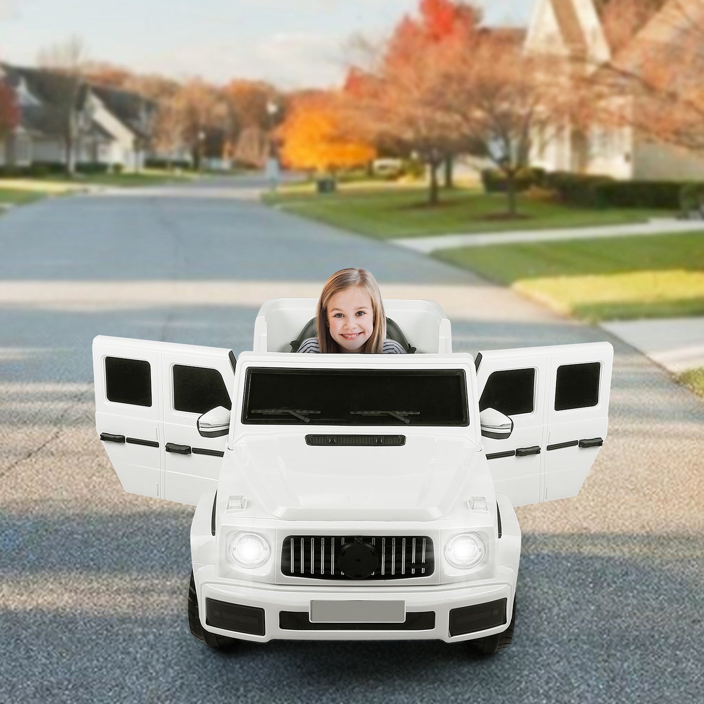 Kids Electric Ride On SUV Car with Parental Remote Control Early Education Music Swaying SUV Lights With Adjustable Speed