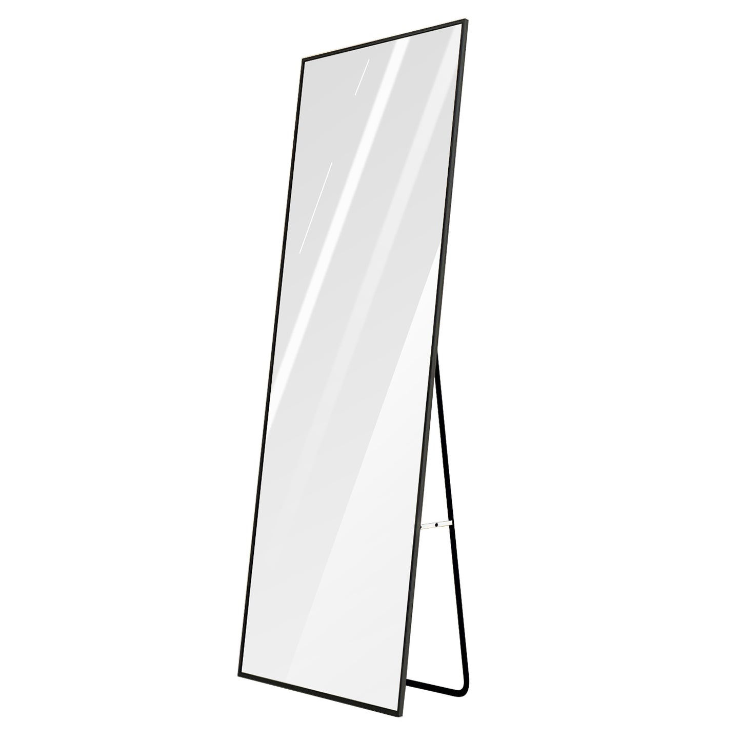 Full Length Mirror 67x25.6in Aluminum Alloy Wall Mirror Free Standing Floor Mirror Hanging Leaning Against Wall for Dressing Bedroom Living Room