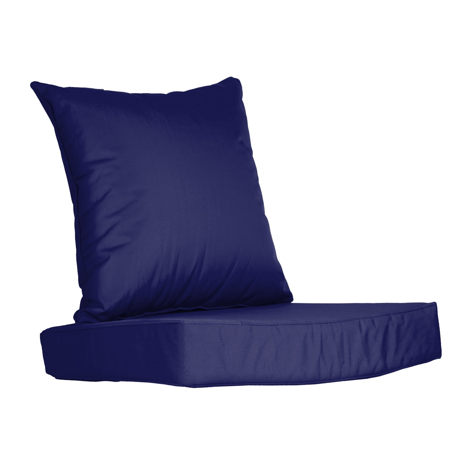 Outdoor Seat Cushion Set Waterproof Patio Furniture Cushion and Back Pillow Fade Resistant Deep SeatÊSet Chair Pad with Removable Cover for Chair Sofa