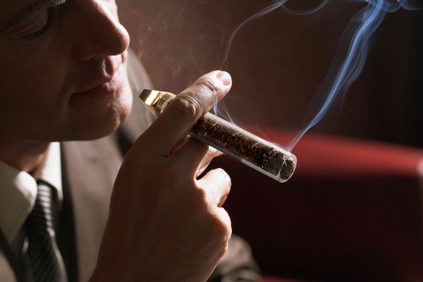 Glass Blunt Pipe Twisty 7-in-1 Grinder Blunt Kit w/ Smoking Metal Tip Cleaning Brush