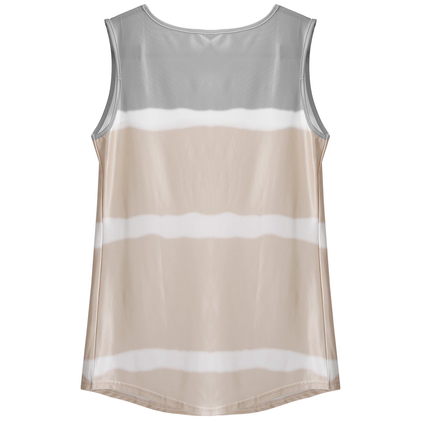 Women Tie-dye Sleeveless Tank Tops Summer Loose T Shirts Tops Button Down Shirts Vest Blouse Plus Size