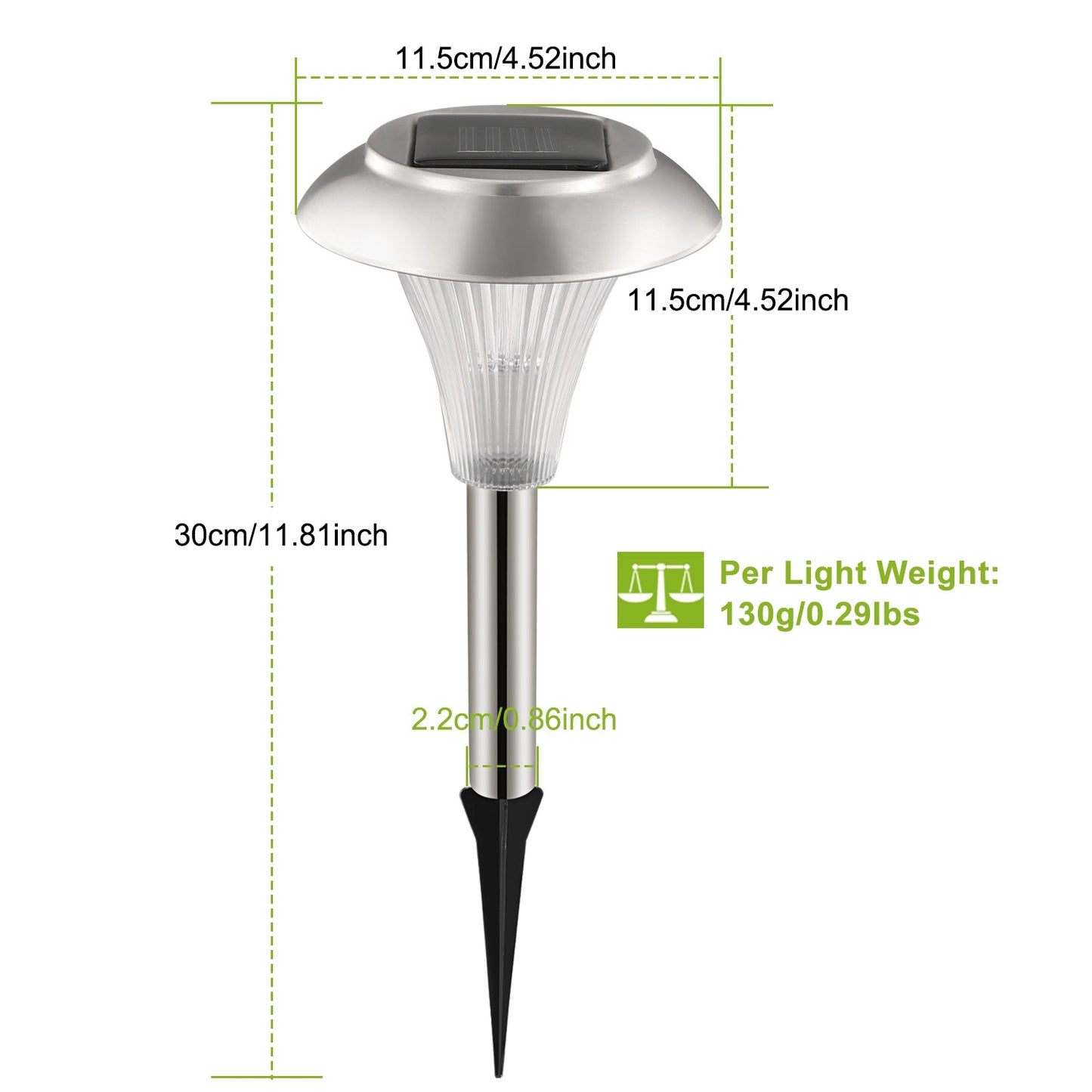 12Packs Solar Garden Lights Outdoor IP44 Waterproof Solar Pathway Lights Color Changing Landscape Lamps 10Hrs Lawn Lighting for Yard Driveway Walkway