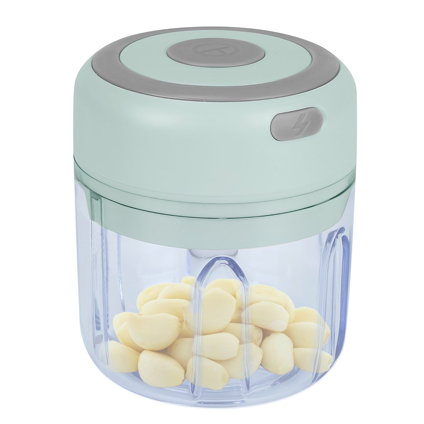 Mini Electric Garlic Chopper 8.45OZ Cordless Garlic Mincer Food Chopper Rechargeable Food Blender Chili Nut Onion Pepper Meat Ginger Baby Food