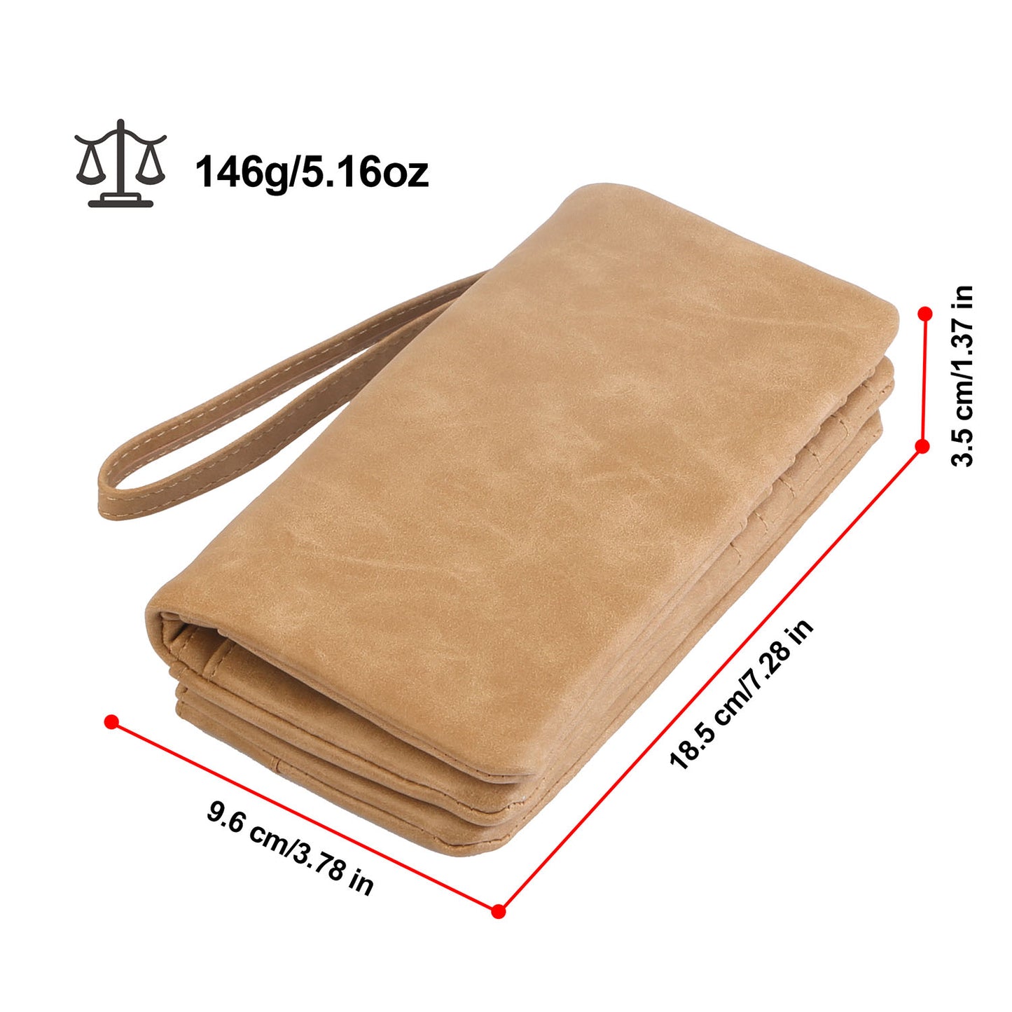 Luxury WomenÕs Leather Clutch Wallet Card Holder Phone Case Purse