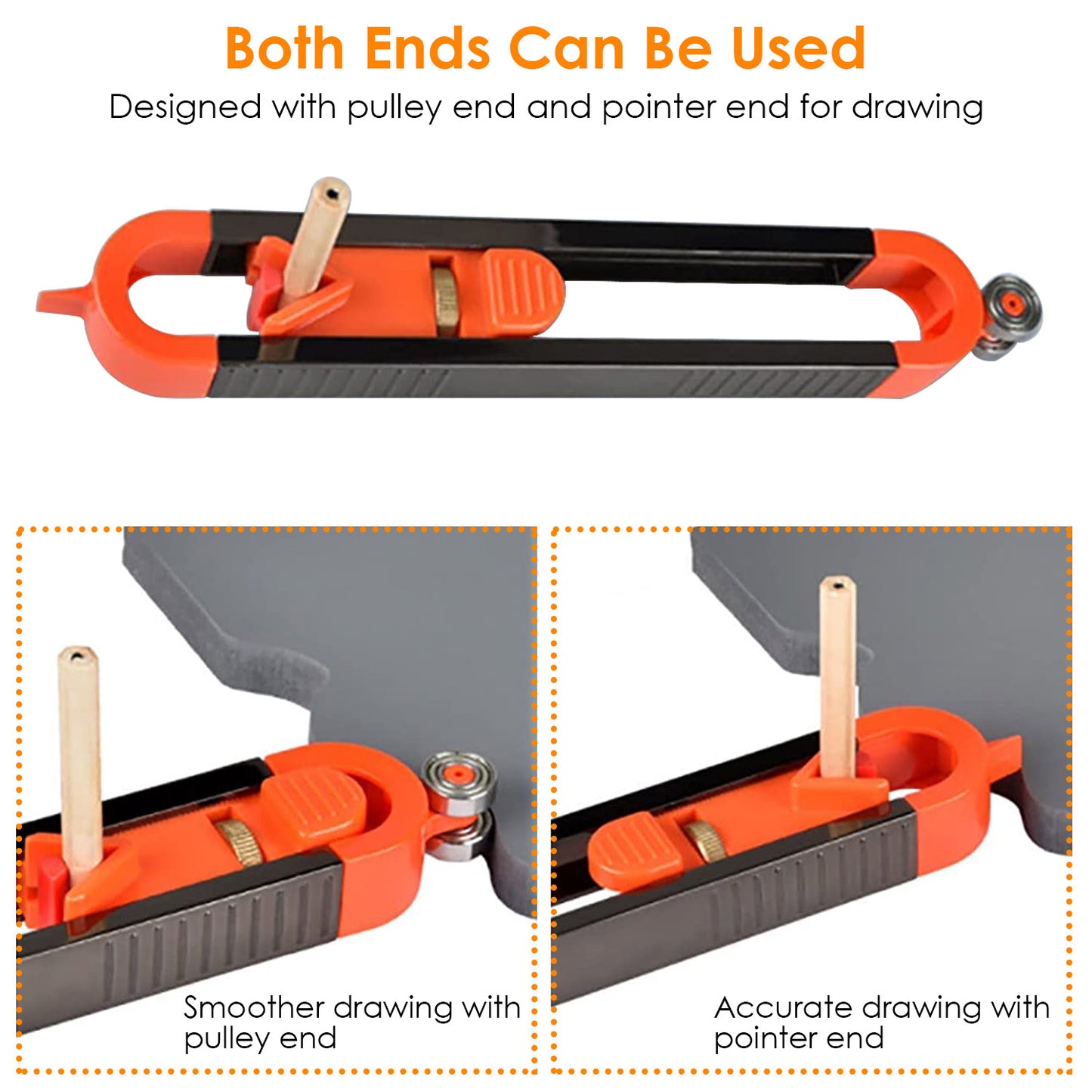 Precise Contour Gauge with Lock Measuring Profile Duplicator Woodworking Measure Ruler Profile Scribe Tool for DIY Handyman