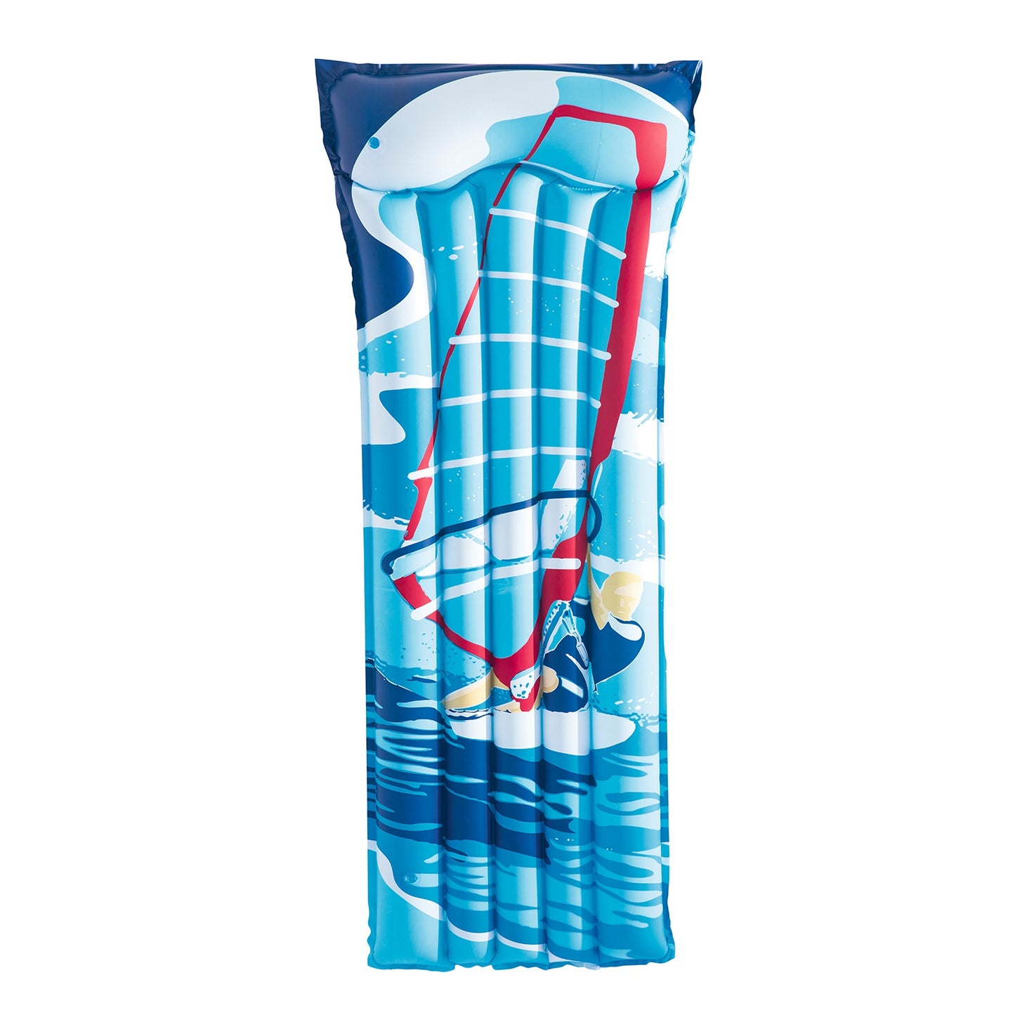 72" Inflatable Pool Float Raft Float Lounge Swimming Pool Mat with Pillow Air Mat Mattress for Adults & Kids