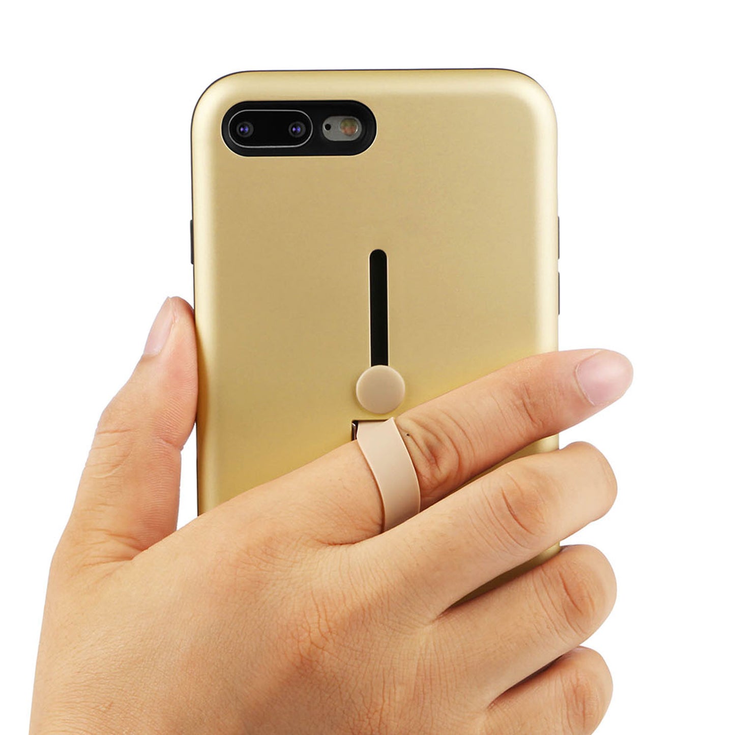 Rugged Slim Snap-on iPhone 8 Plus Case with Stand