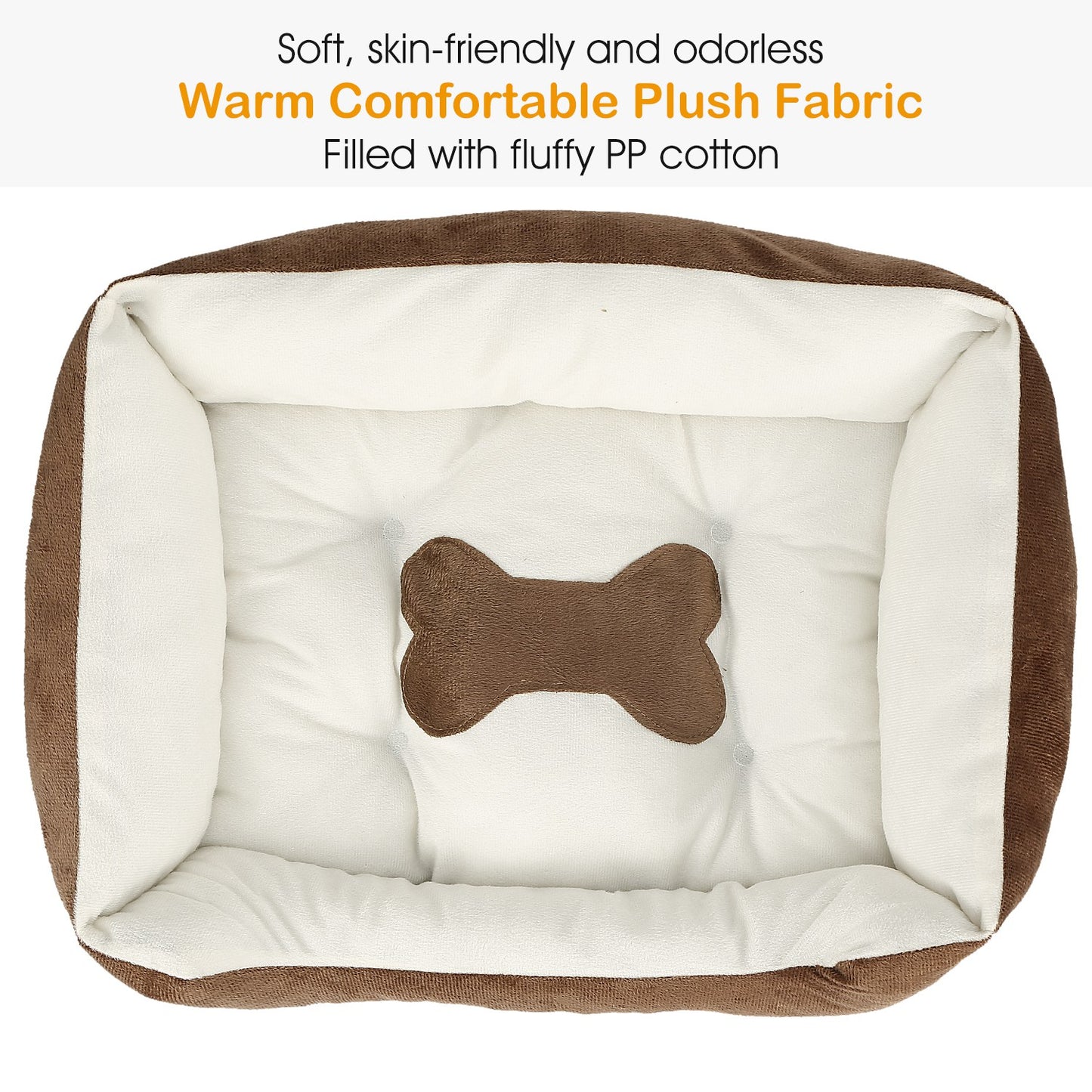 Pet Dog Bed Soft Warm Fleece Puppy Cat Bed Dog Cozy Nest Sofa Bed Cushion Mat For S/M Dog