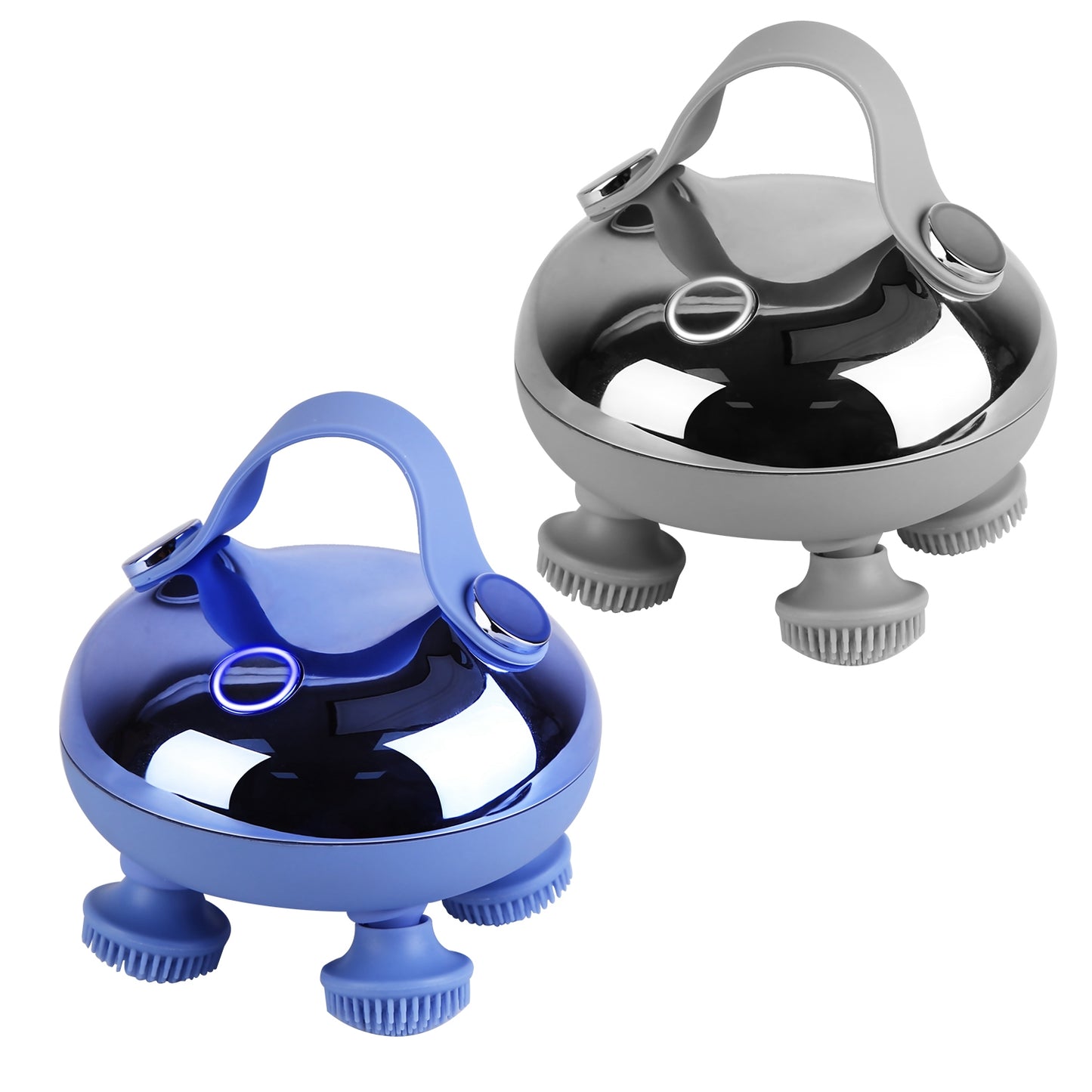 Electric Scalp Massager Rechargeable Head Mssager IPX7 Waterproof Dog Cat Massager with Red Light 3 Modes 3 Types of Massage Claws for Men Women Elder