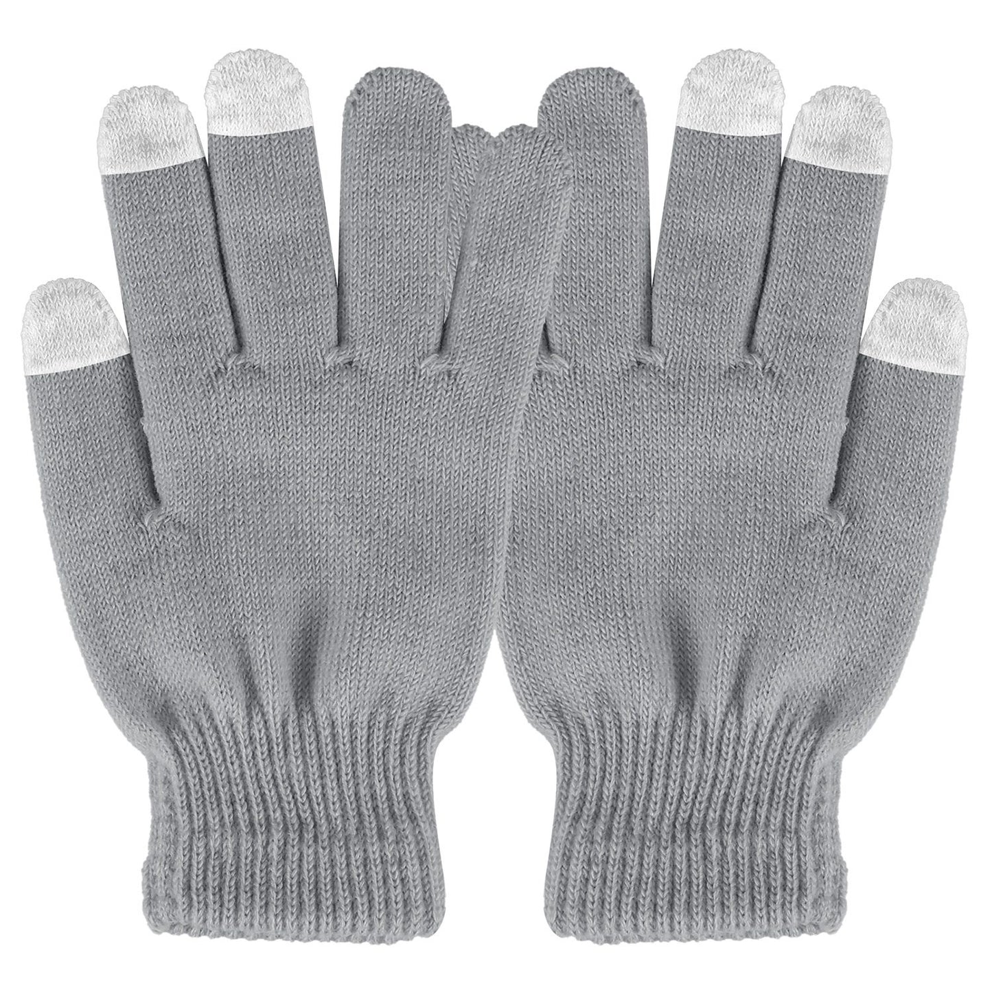 Unisex Winter Knit Gloves Touchscreen Outdoor Windproof Cycling Skiing Warm Gloves