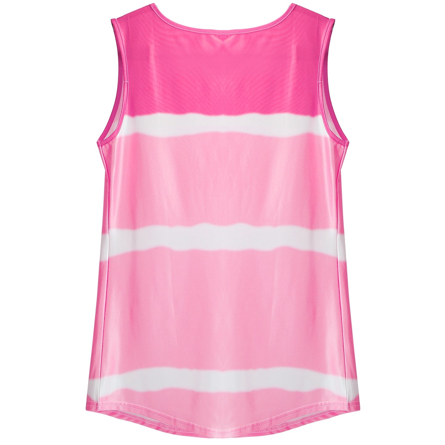Women Tie-dye Sleeveless Tank Tops Summer Loose T Shirts Tops Button Down Shirts Vest Blouse Plus Size