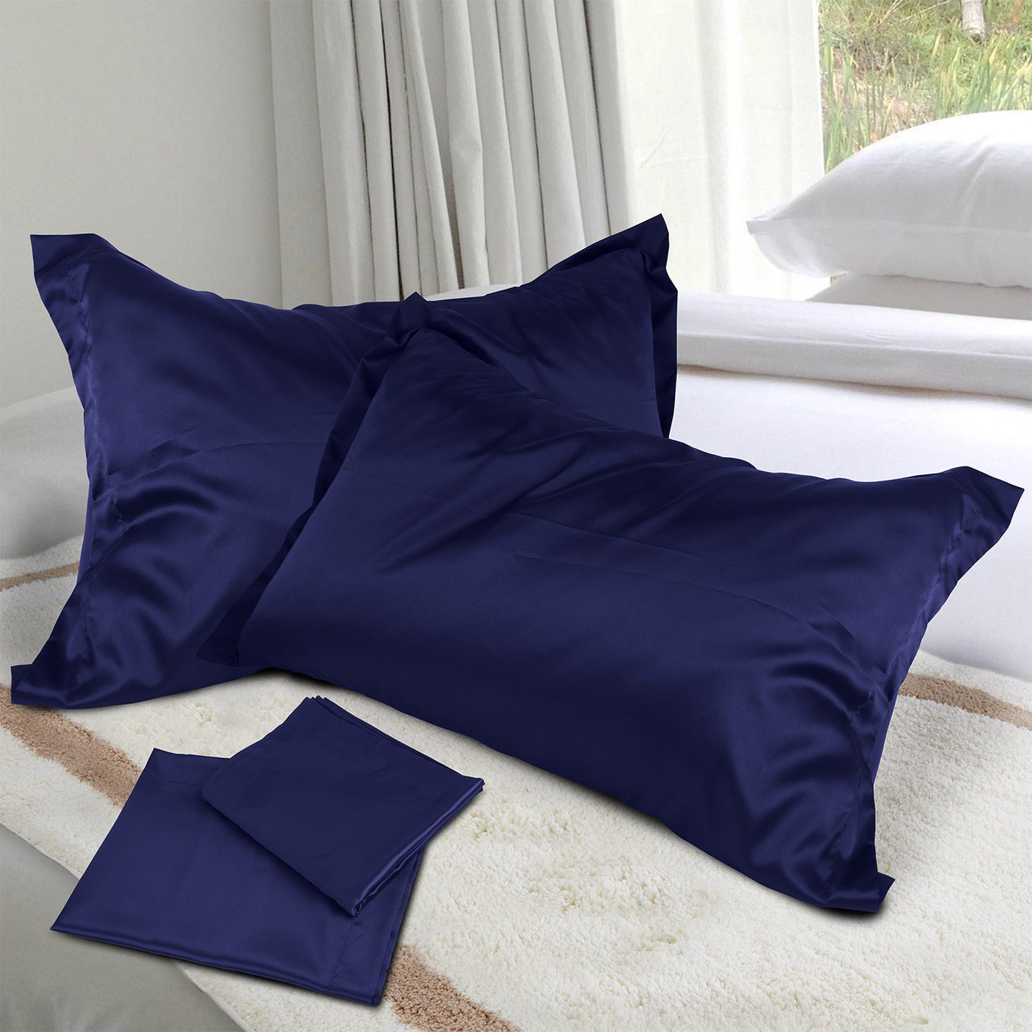 Luxury Silky Satin King Pillowcase Set