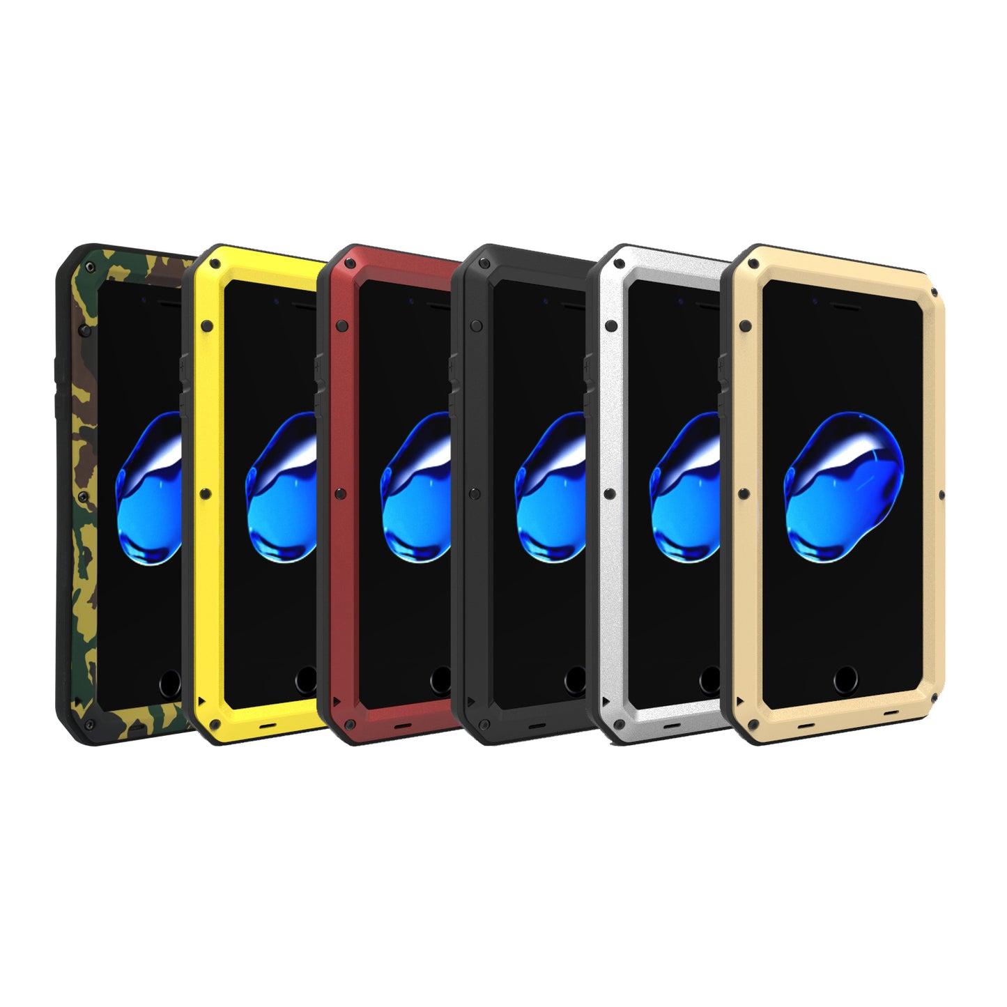 Rugged Shock-Resistant Hybrid Full Cover Case For iPhone 7