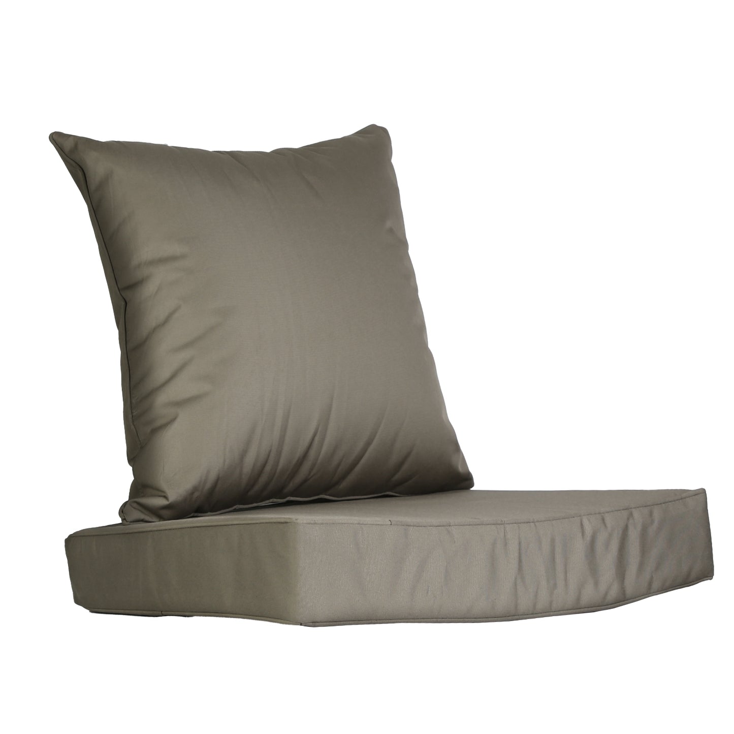 Outdoor Seat Cushion Set Waterproof Patio Furniture Cushion and Back Pillow Fade Resistant Deep SeatÊSet Chair Pad with Removable Cover for Chair Sofa