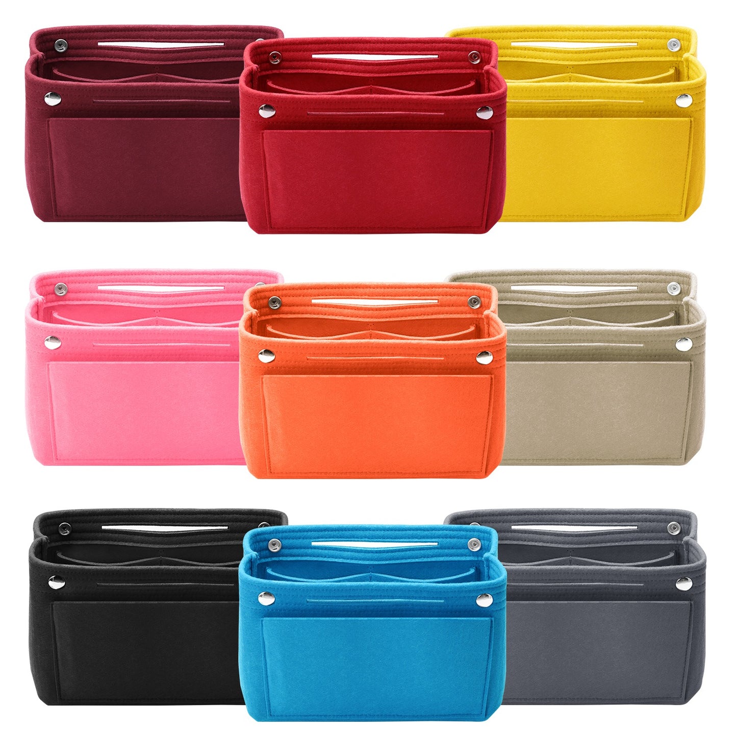 Felt Handbag Insert Organizer Purse Tote Shaper Bag in Bag Cosmetic Bag Handbag Purse Organizer