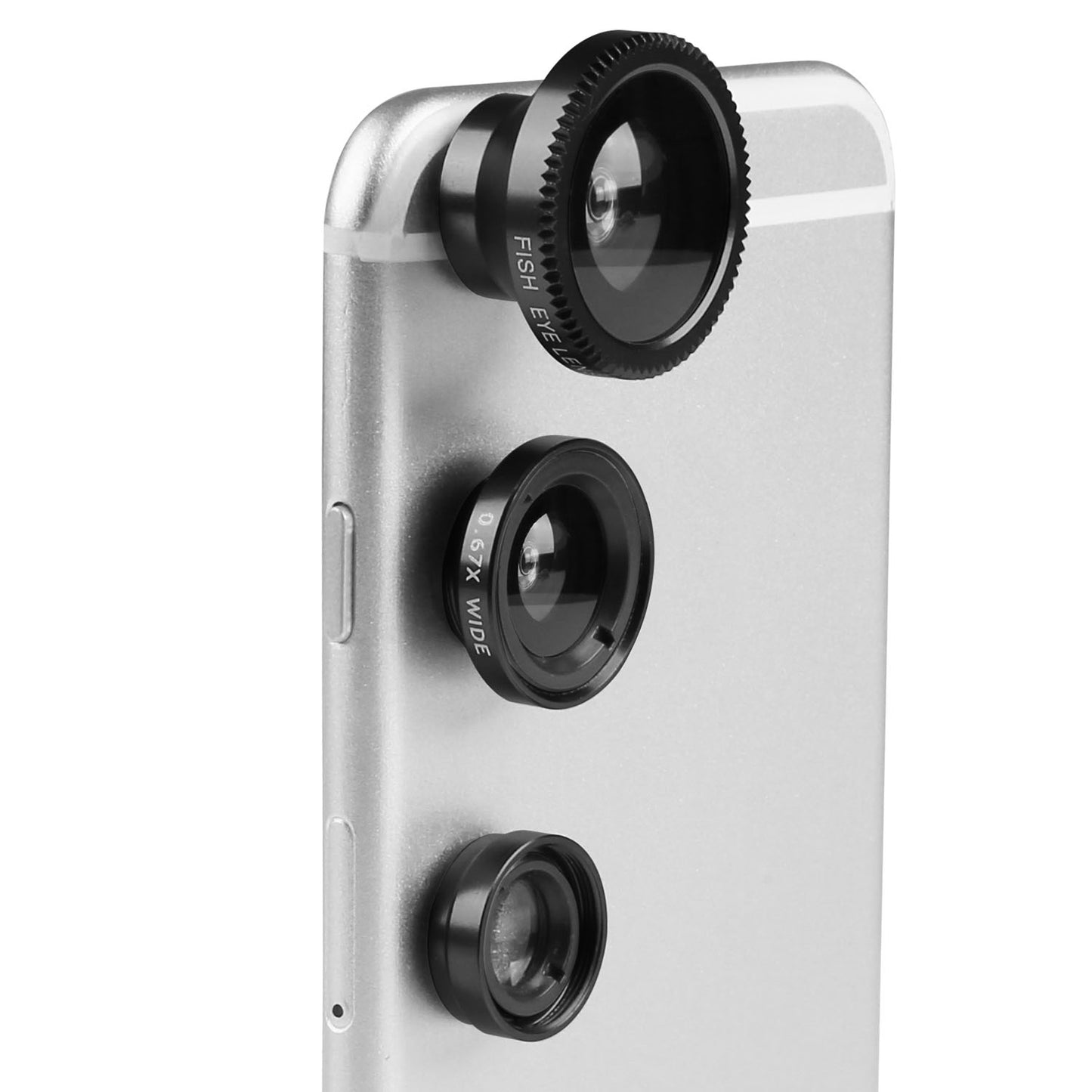 Phone Camera Lens Kit Magnetic 180¡Fisheye Lens 0.67xWide Angle 10X Macro Lens for iPhone X /8/7/6s Samsung Galaxy S10/S9