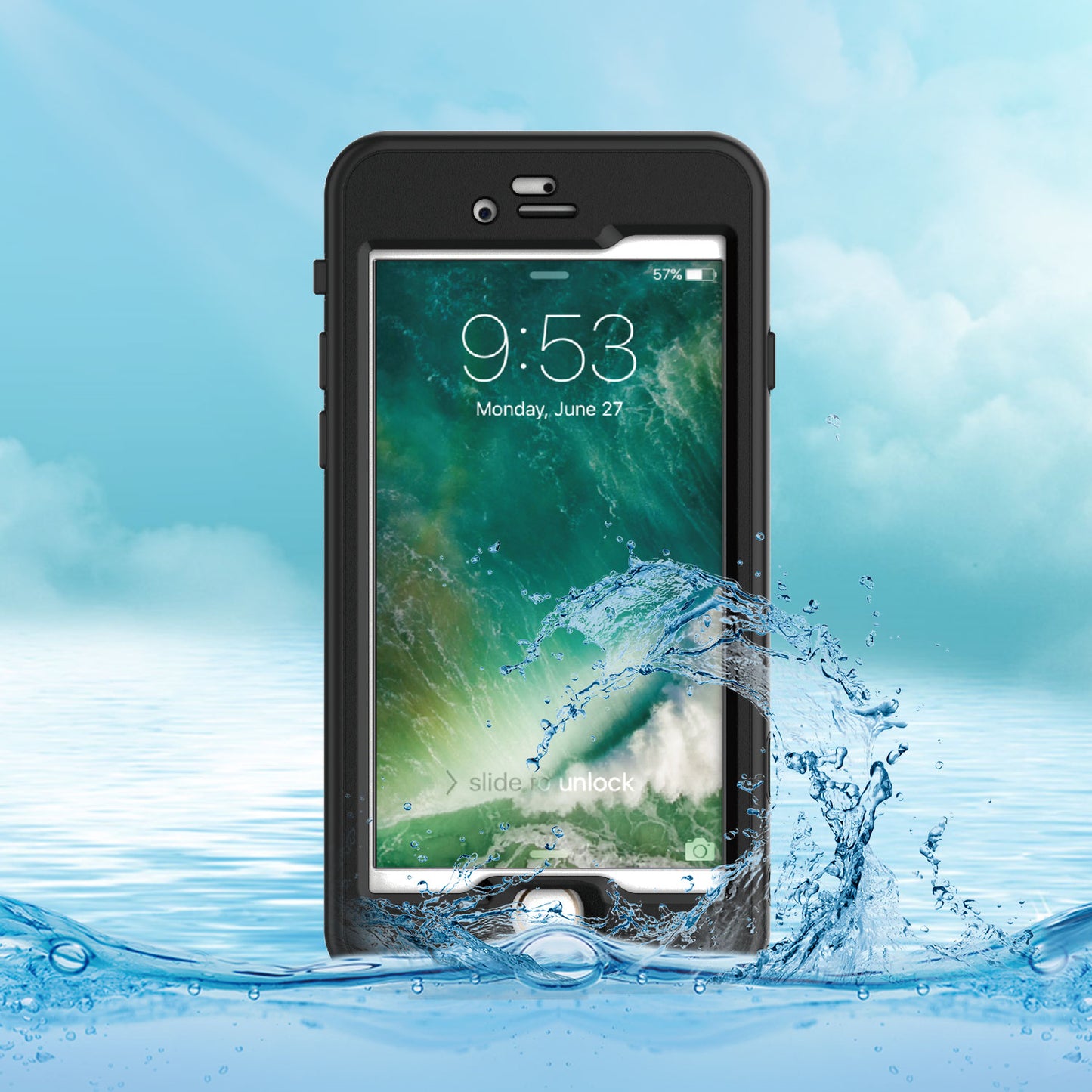 Rugged Water-proof Hybrid Full Cover Case For iPhone 7 Plus