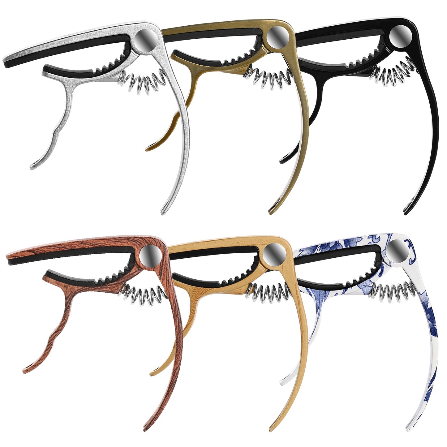 Universal Acoustic Guitar Capo 3 in 1 Zinc Alloy for Acoustic Electric Guitar Classical Acoustic Guitar Ukulele Guitar Tuning Accessories
