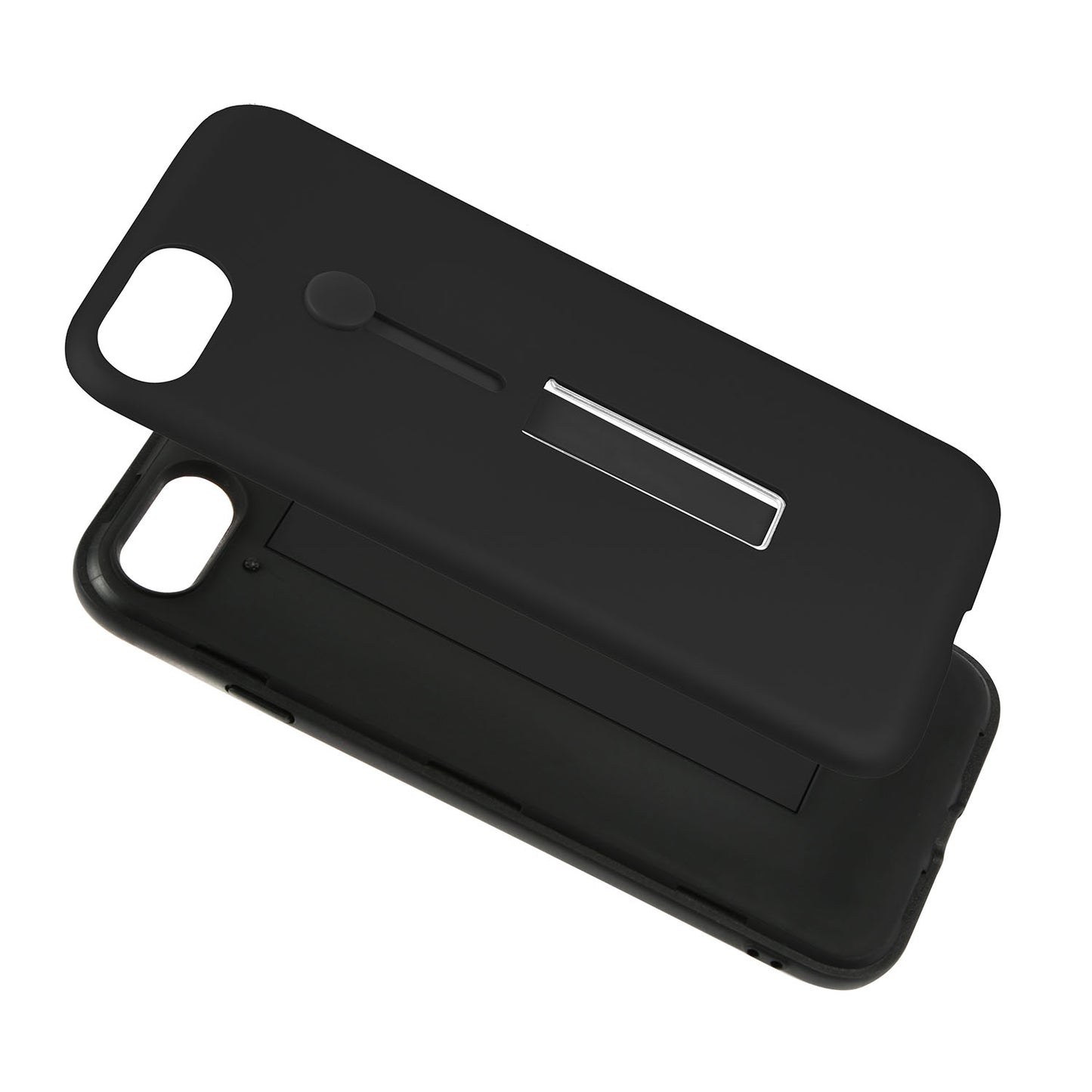 Finger Strap Phone Case for iPhone 8 Drop-prot ection Finger Ring Rugged Phone Case with Kickstand Dual Layer Case