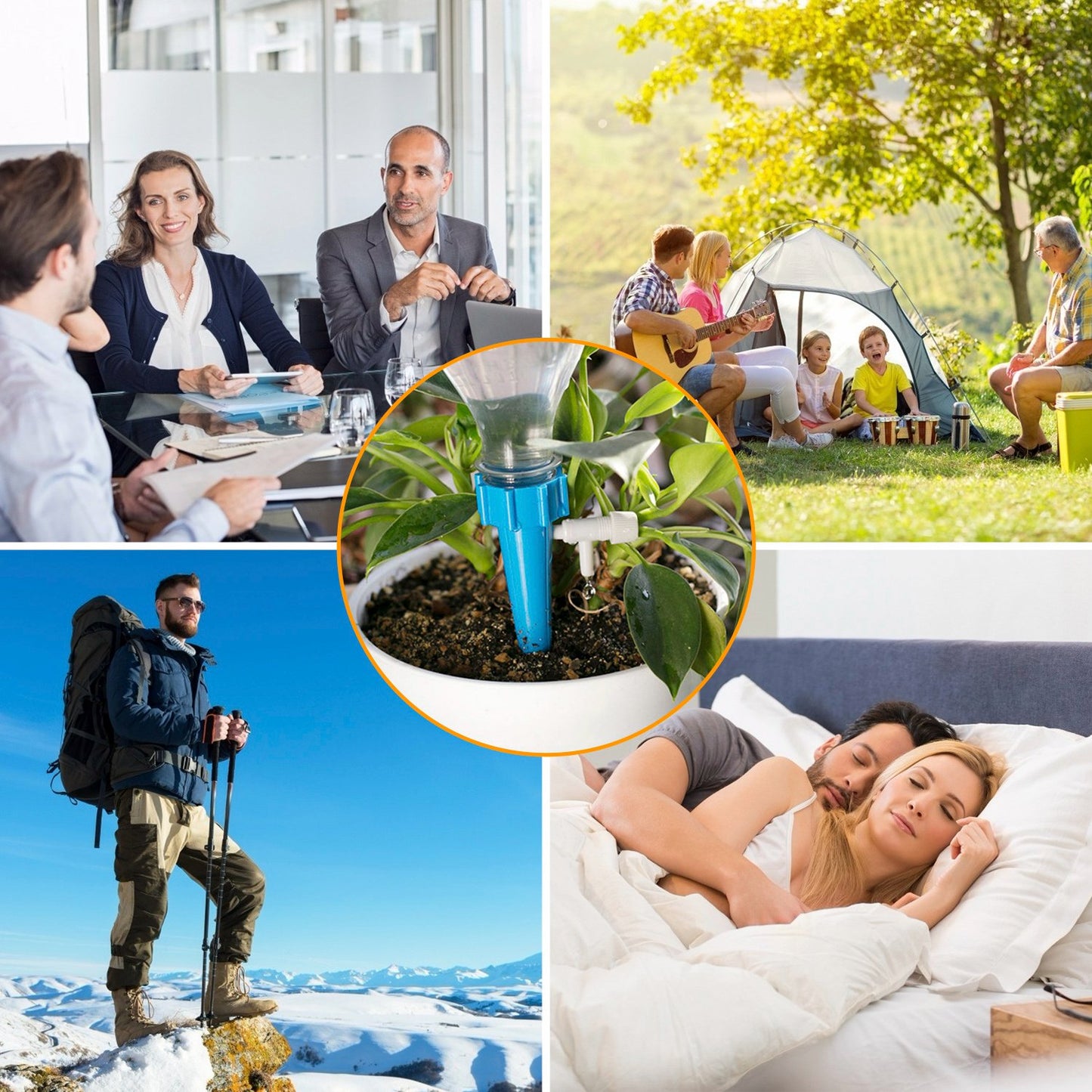 24PCS Self-Watering Spikes – Adjustable Plant Waterers for Indoor/Outdoor Use