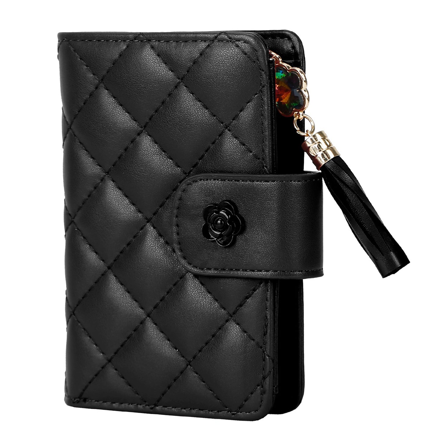 Women Wallet PU Leather Lady Clutch Case Credit Card Holder ID Card Window Coin Purse w/ Tassel For Girls