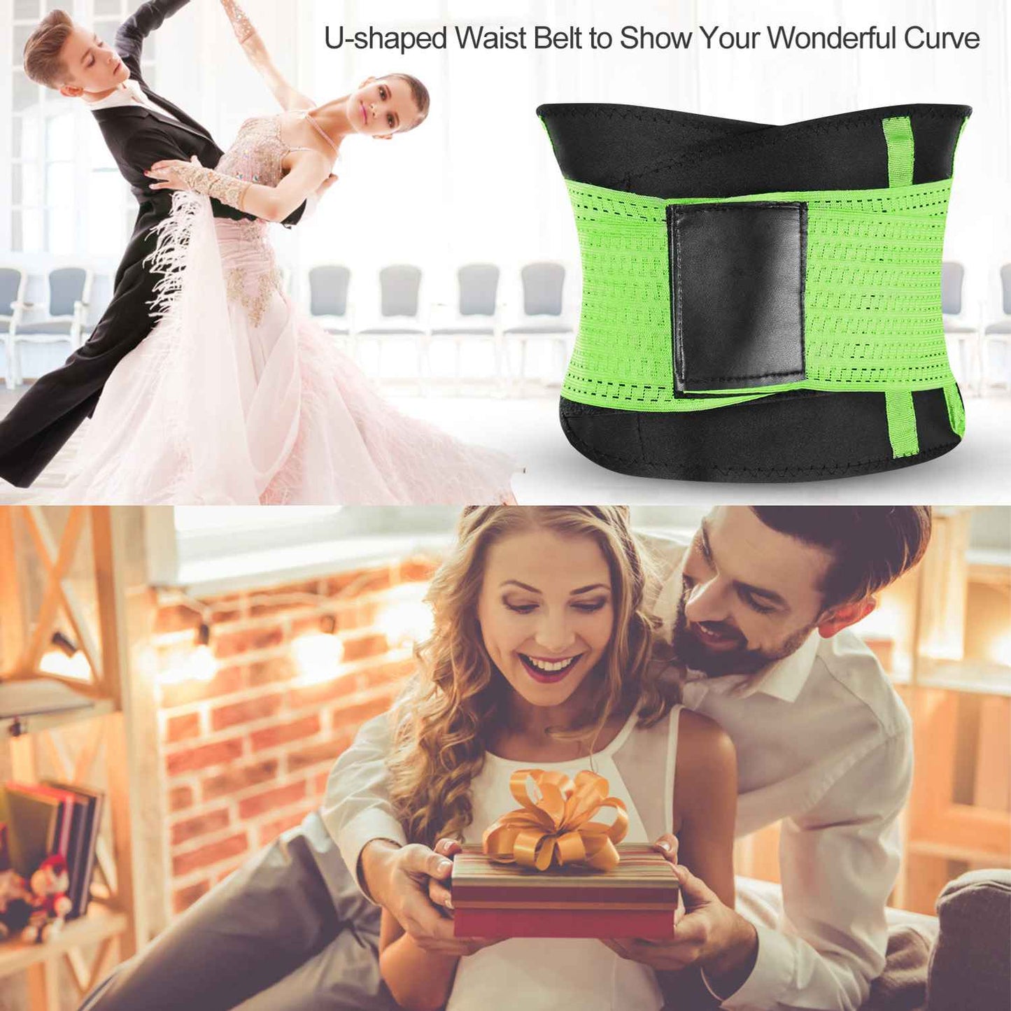 U-Shaped Slimming Waist Belt Body Abdominal Shapewear Sport Tummy Cincher Bands Office Ladies Postpartum Mothers