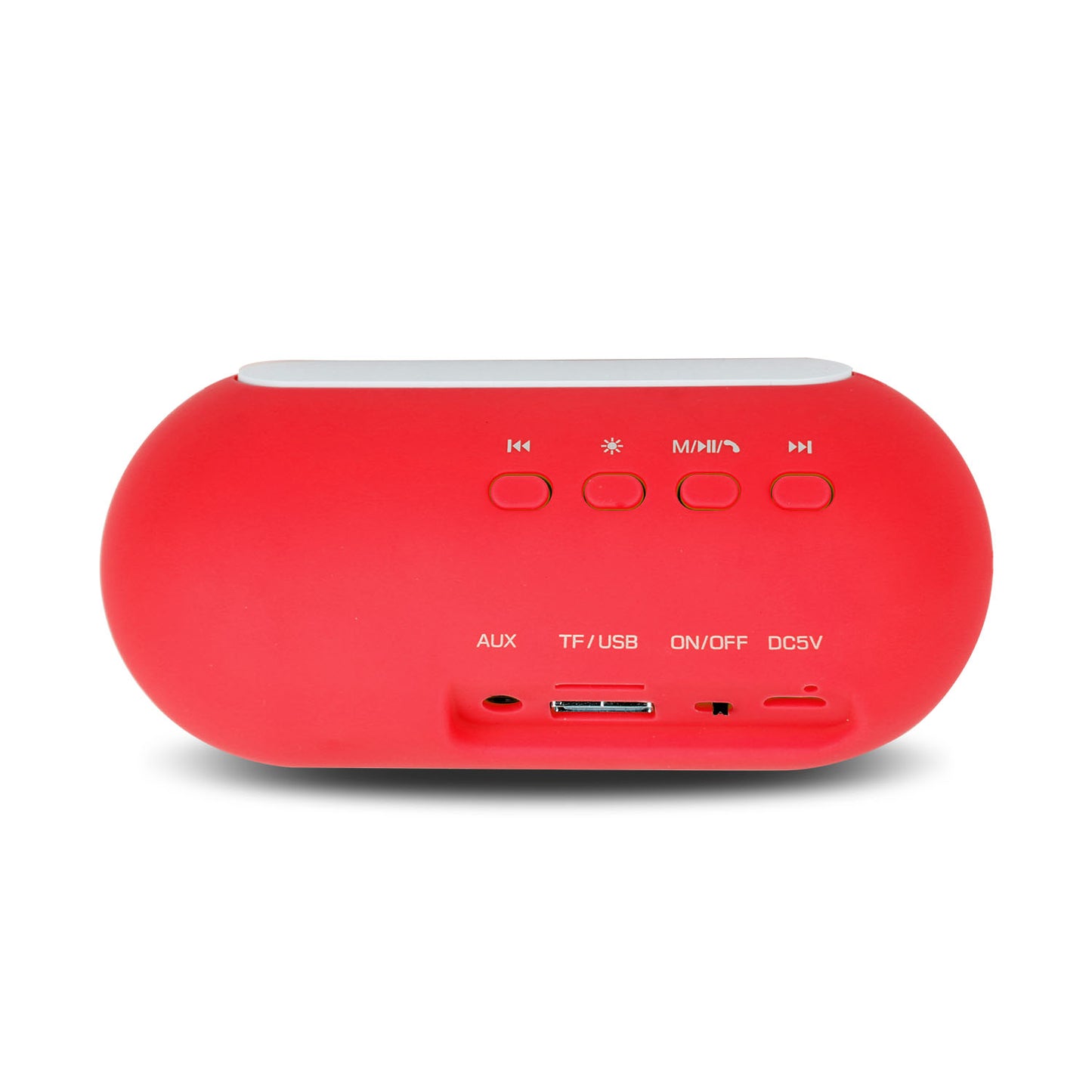 Ultra-Portable Rainbow LED Wireless Speaker - Red