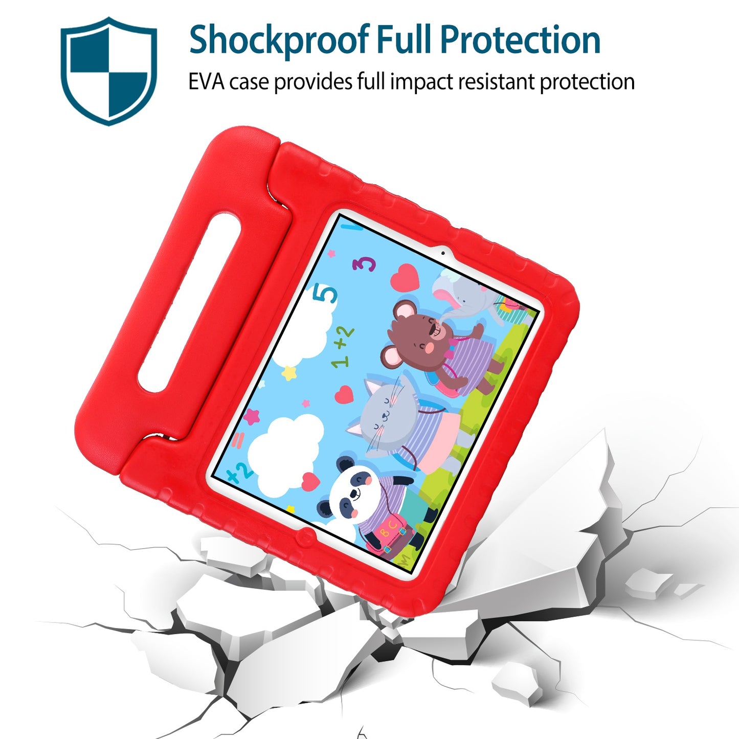 Protective Case Fit For iPad 2 3 4 Shockproof Hard Kid Tablet PC Protection Cover W/ Foldable Handle