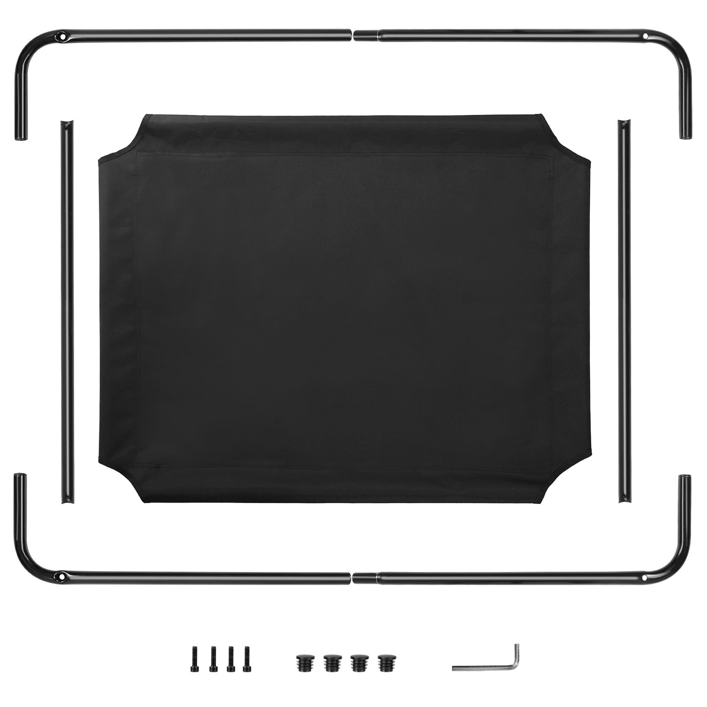 Elevated Pet Bed Dogs Cot Dogs Cats Cool Bed S/M/L Heavy-Duty Breathable Washable Indoor Outdoor Use