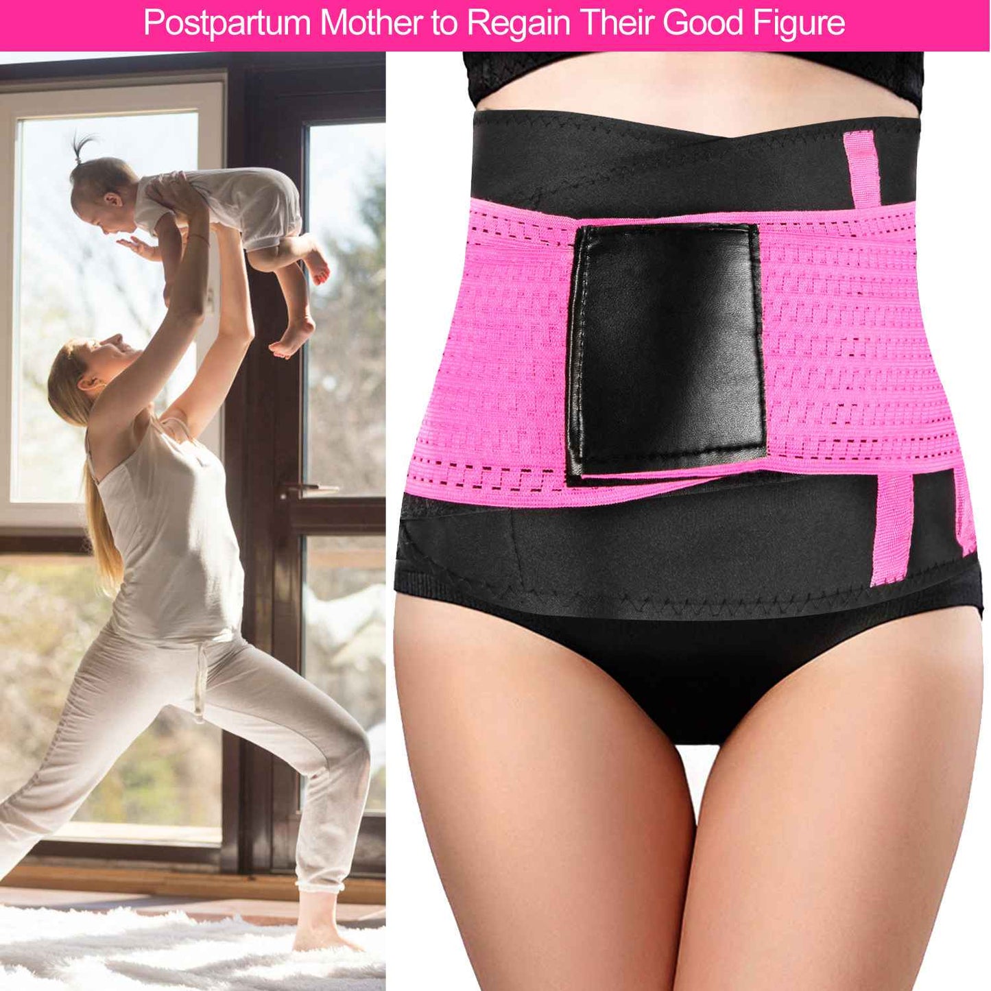 U-Shaped Slimming Waist Belt Body Abdominal Shapewear Sport Tummy Cincher Bands Office Ladies Postpartum Mothers