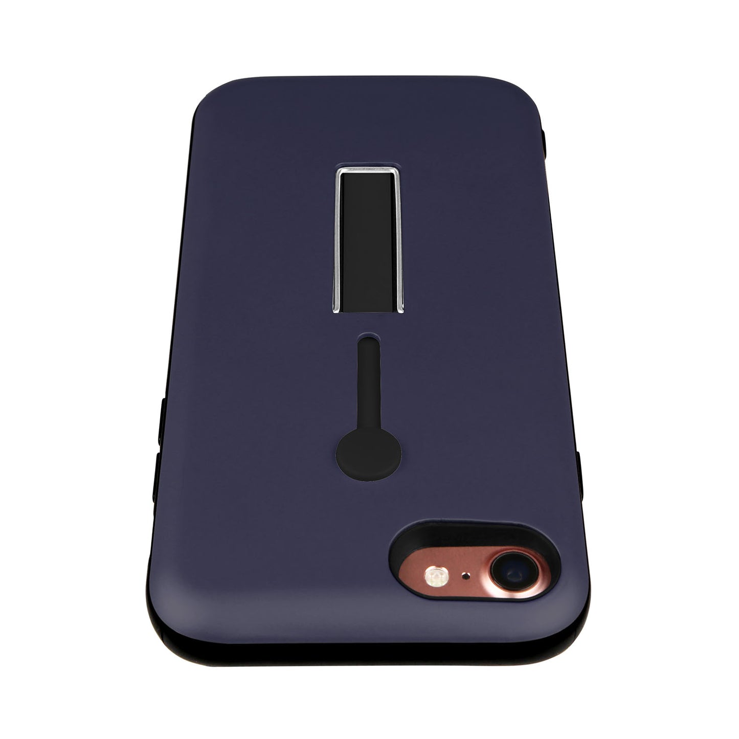 Finger Strap Phone Case for iPhone 8 Drop-prot ection Finger Ring Rugged Phone Case with Kickstand Dual Layer Case