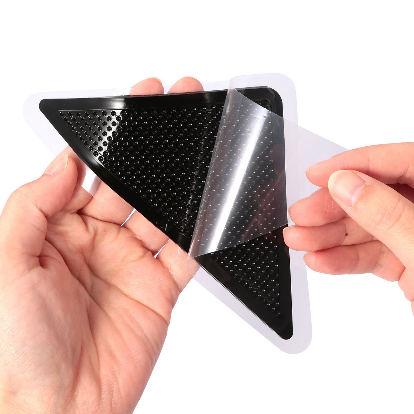 16Pcs Area Rug Gripper Pad Non Slip Anti Curling Carpet Mat Gripper Self- Adhesive Reusable Washable Renewable Hard Wood Floor Safe