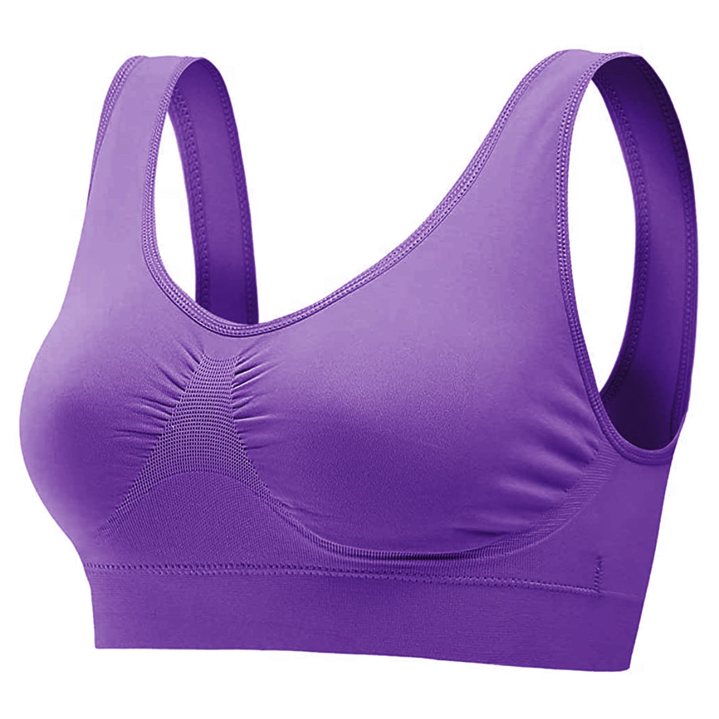3 Pack Sport Bras For Women Seamless Wire-free Bra Light Support Tank Tops For Fitness Workout Sports Yoga Sleep Wearing