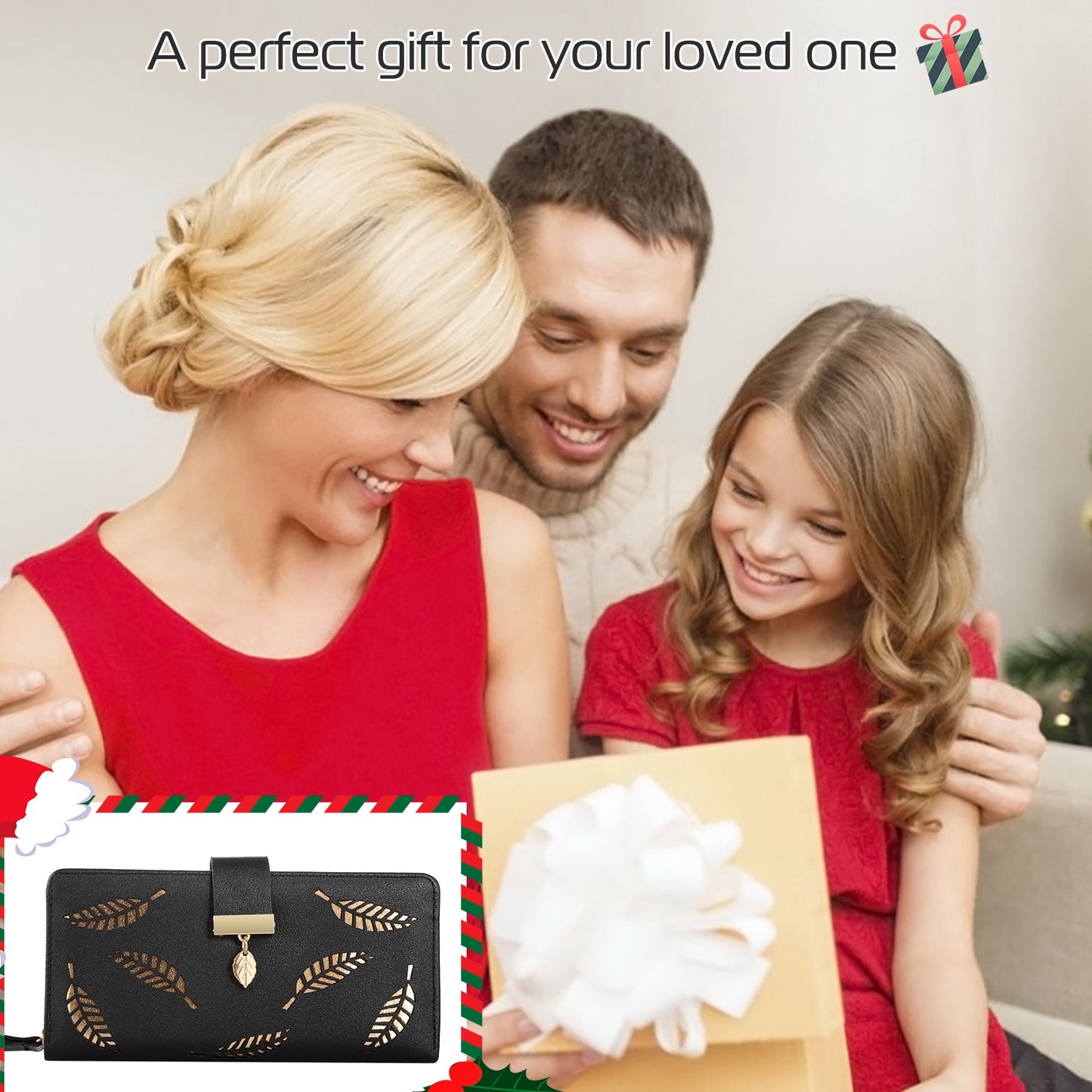 Women Wallet PU Leather Lady Long Purse Phone Clutch Case Credit Card Holder 11 Card Slots 1ID Window 5 Money Pouch