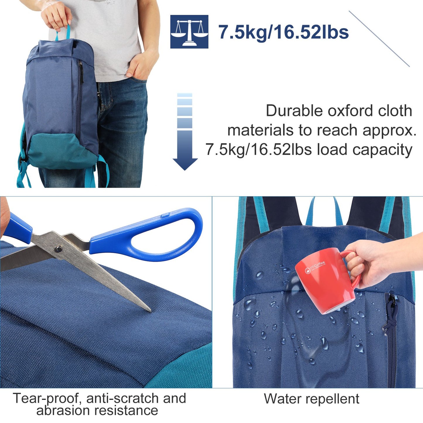 10L Outdoor Sport Backpack Waterproof Daypack Travel Knapsack Schoolbag for Sports Traveling Climbing Cycling Hiking