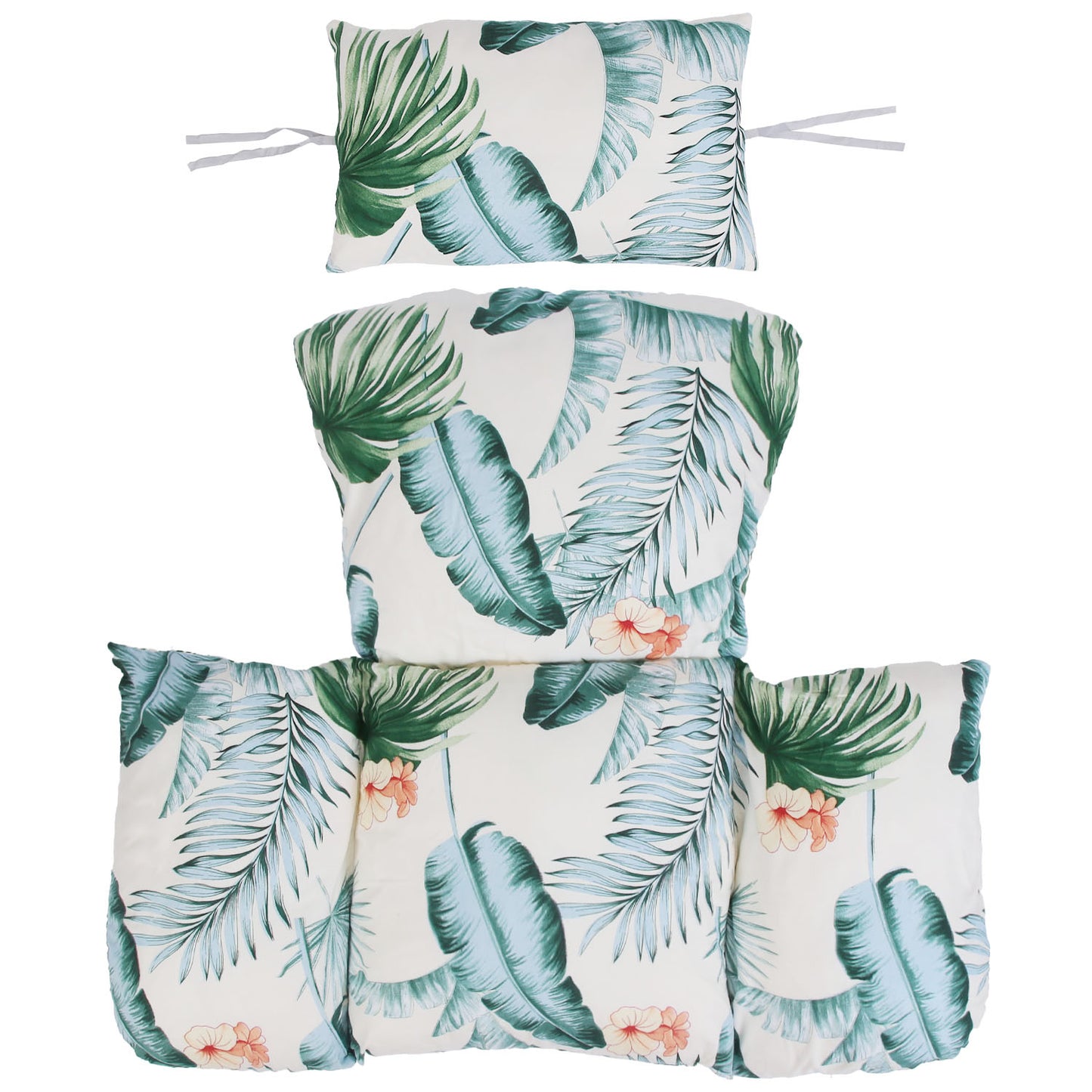 Egg Chair Cushion Hanging Basket Seat Cushion Thicken Soft Egg Swing Chair Pad Hanging Egg Chair Cushion with Headrest
