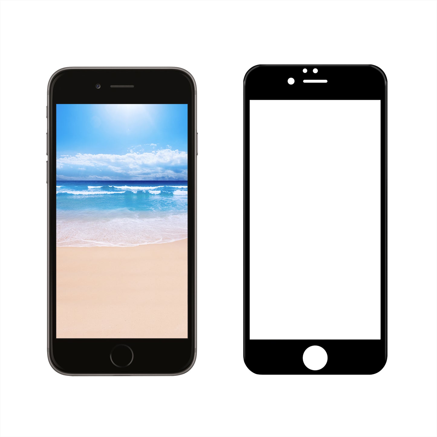 3D Curved Tempered Glass Full Cover Screen Protector for Apple iPhone 6s