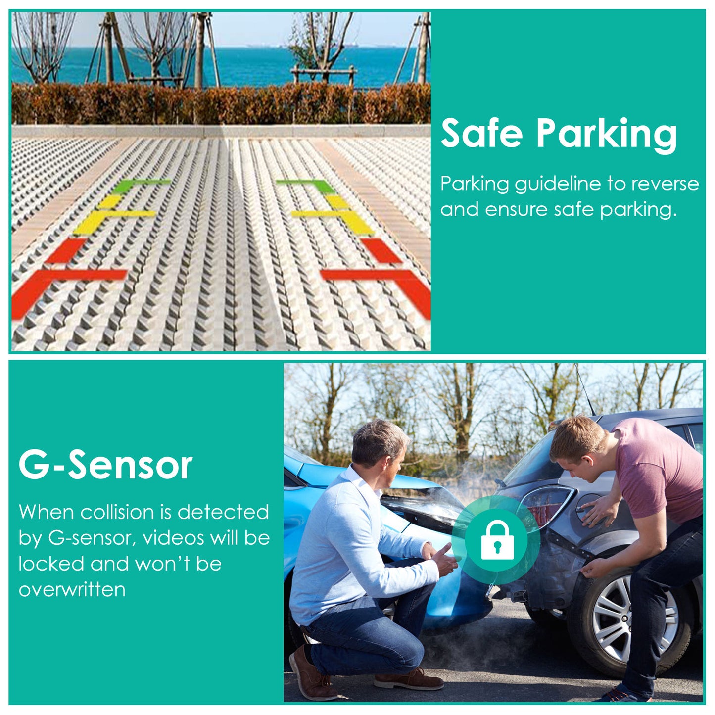 2K Car DVR 3 Channel Dash Cam Camcorder Camera Recorder with 140¡ Angle GPS WiFi Night Vision G-sensor Loop Recording Parking Monitor