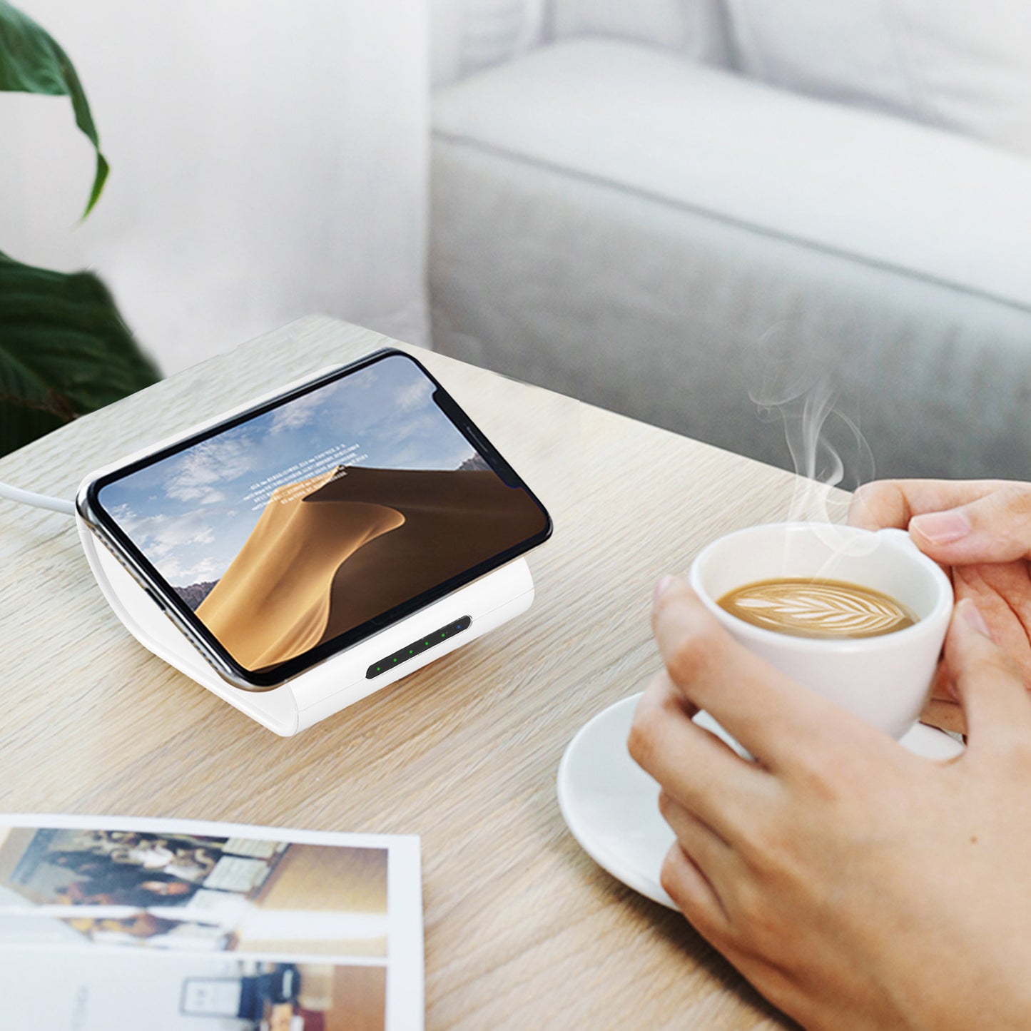 Qi Wireless Charger 10400mAh Power Bank 5W Wireless Charger Pad 2.1A USB Charge Port Portable Battery Charger for iPhone XS MAX XR Galaxy S10 S9+ Note