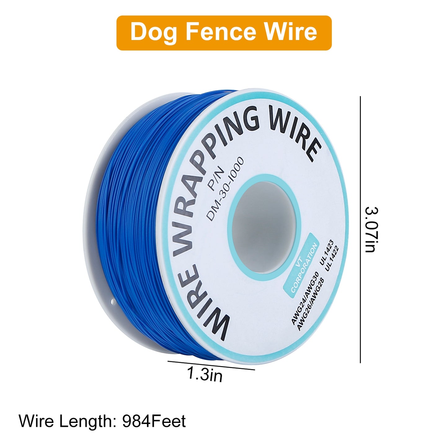 984 Feet 0.2in Dog Fence Wire Aluminum Boundary Wire for GPCT2529 Dog Fence System